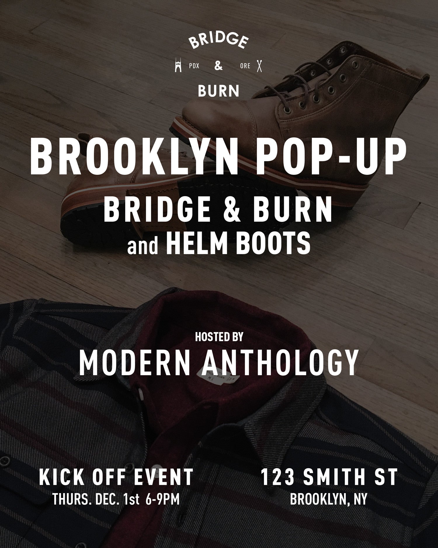 Bridge & Burn comes to NYC | Brooklyn Pop-up