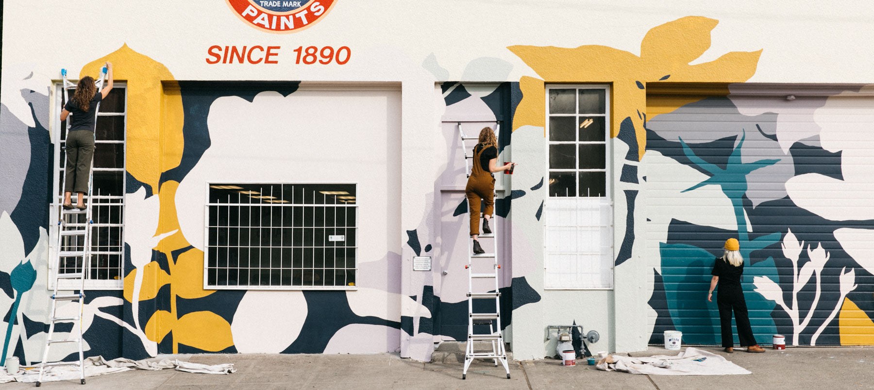 Vine & Thistle Miller Paint Mural