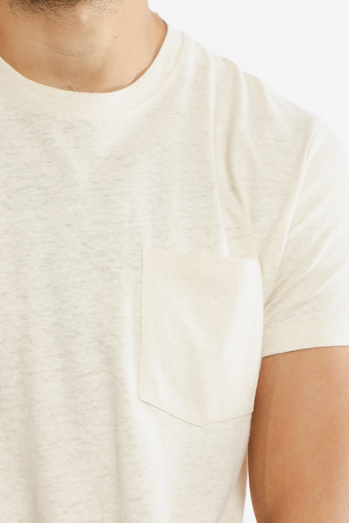 Organic Hemp Pocket Tee / Ivory