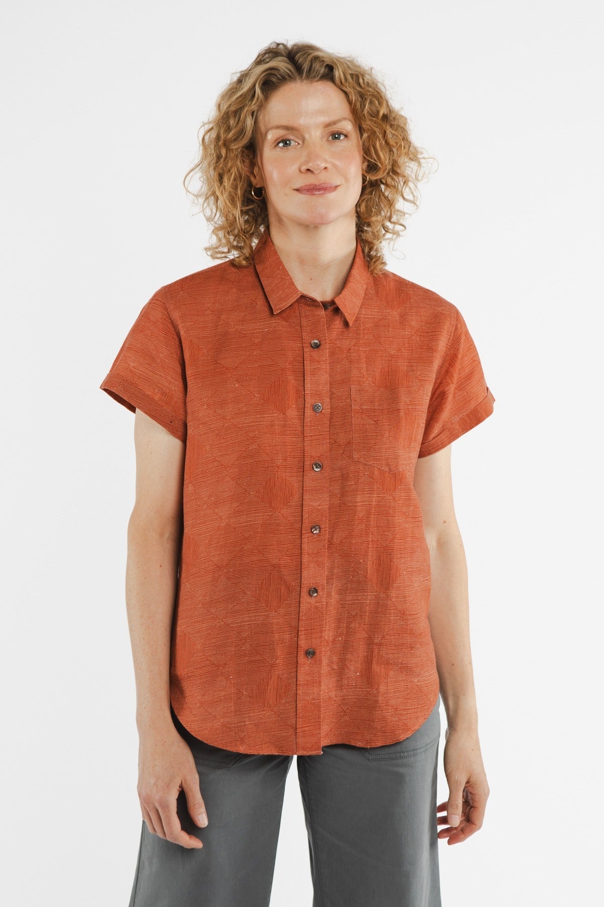 Bea Shirt / Rust Line