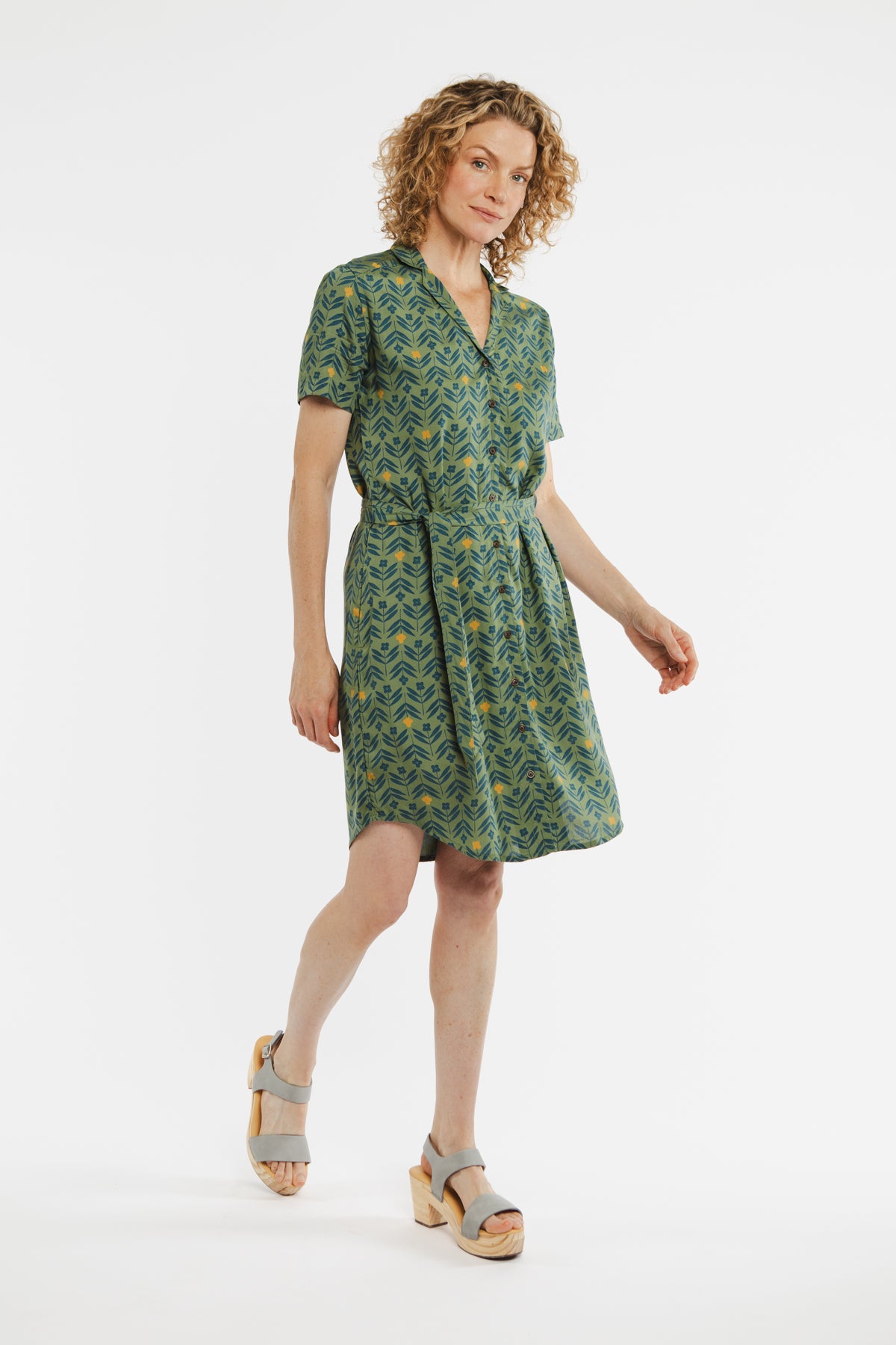 Sofia Shirt Dress / Primrose