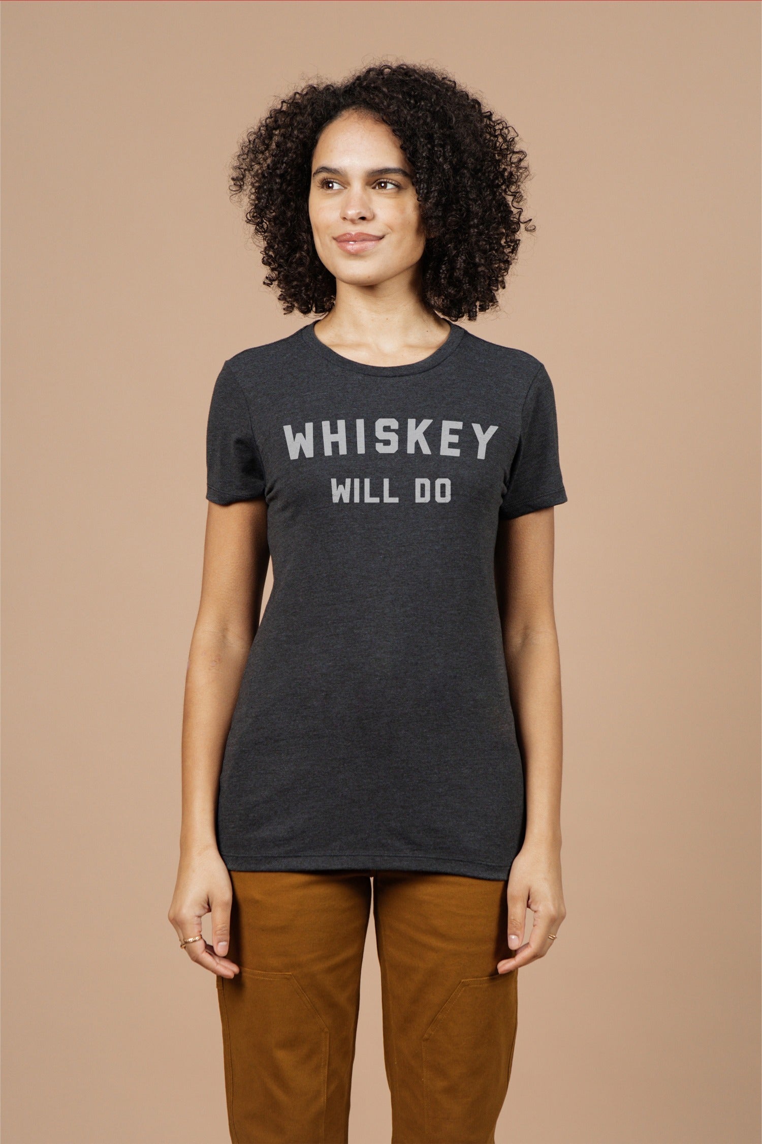 Women's Whiskey Will Do Tee / Black