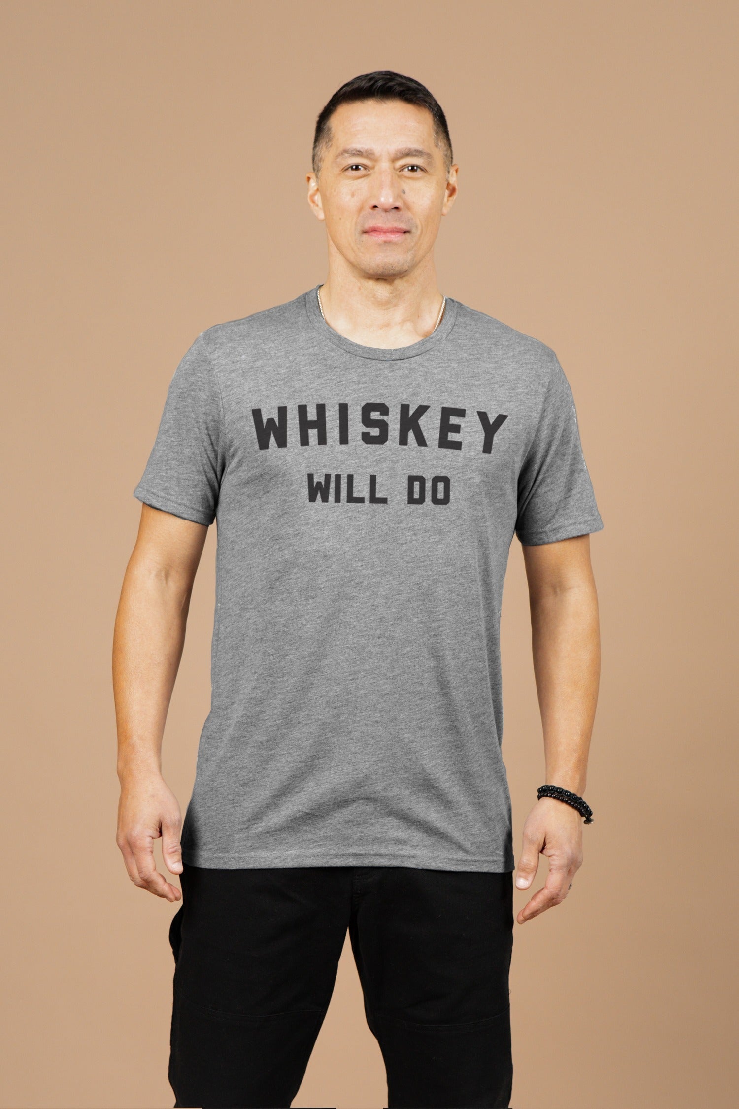 Men's Whiskey Will Do Tee / Grey
