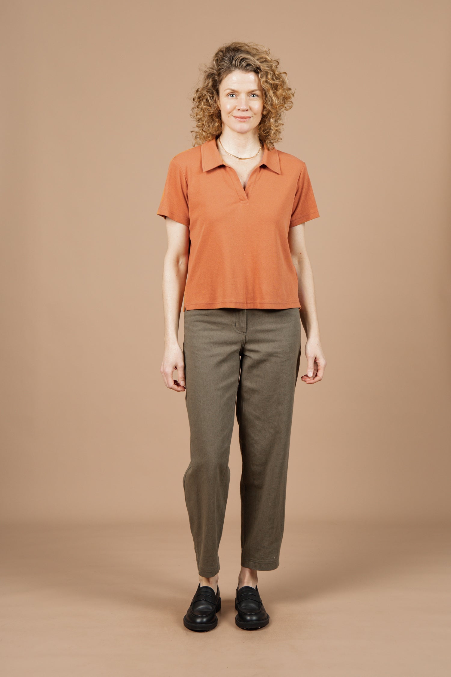 Avery Boxy Top / Clay Red Jersey