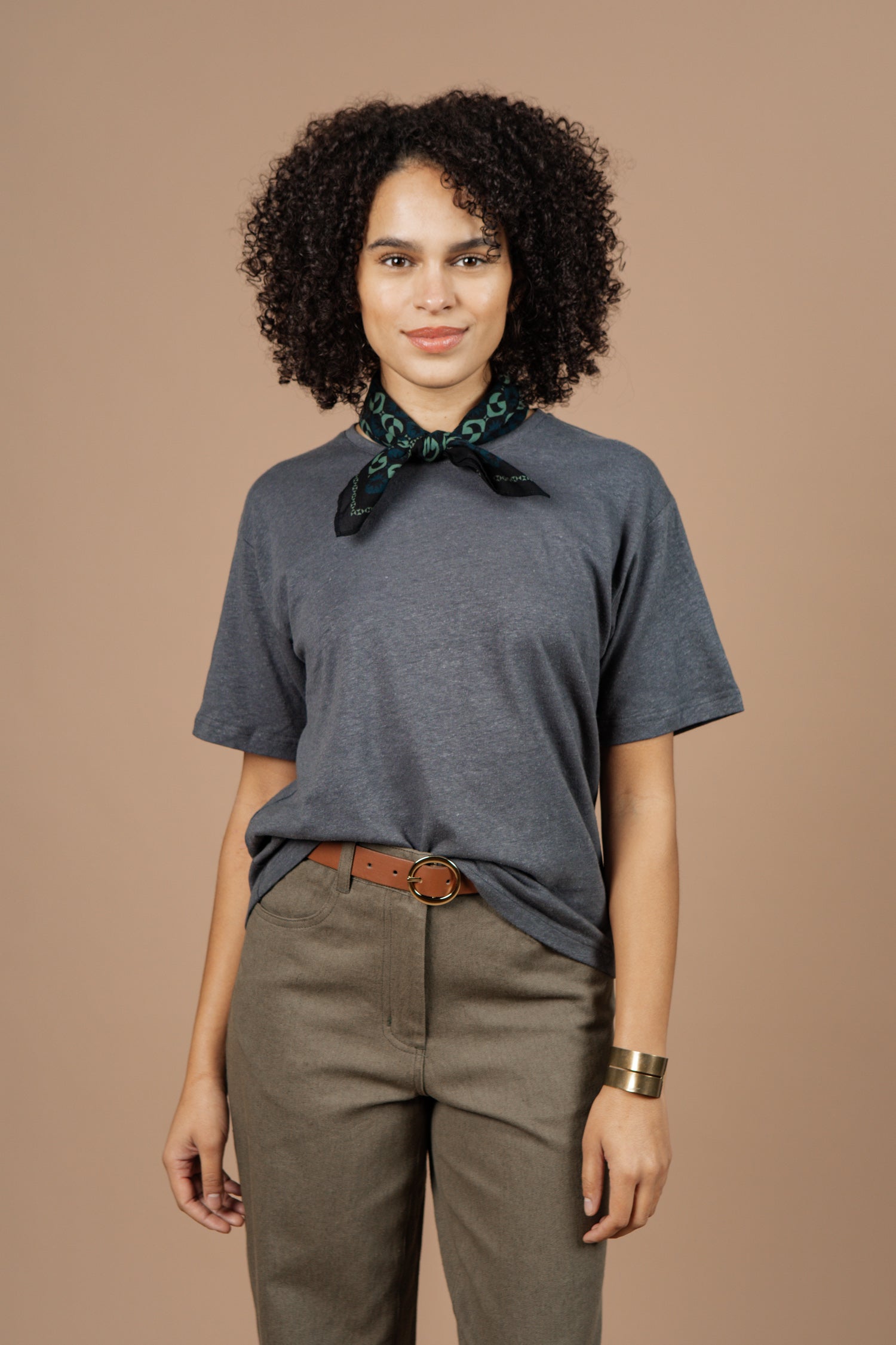 Organic Hemp Boxy Tee / Slate Grey