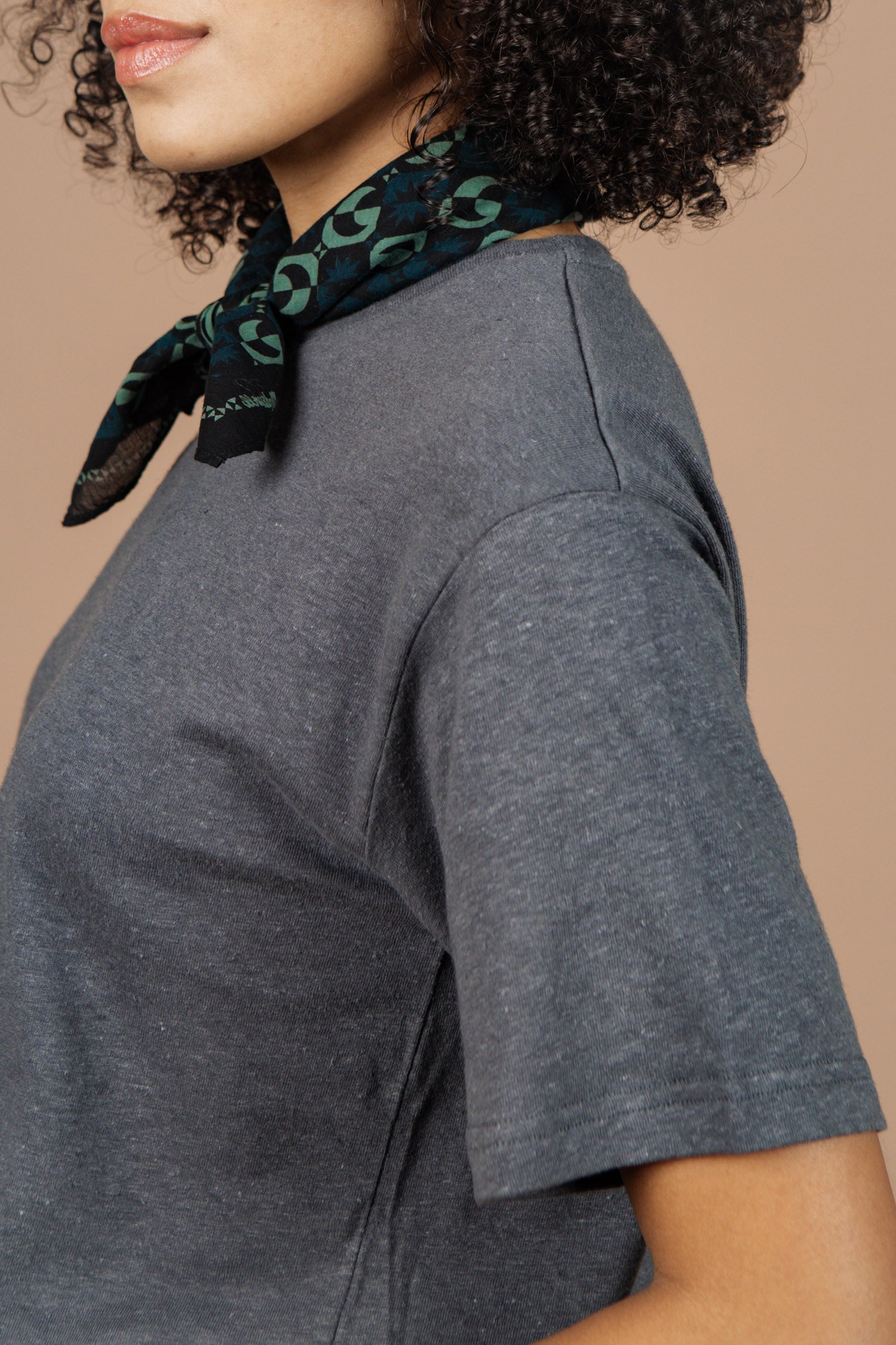 Organic Hemp Boxy Tee / Slate Grey