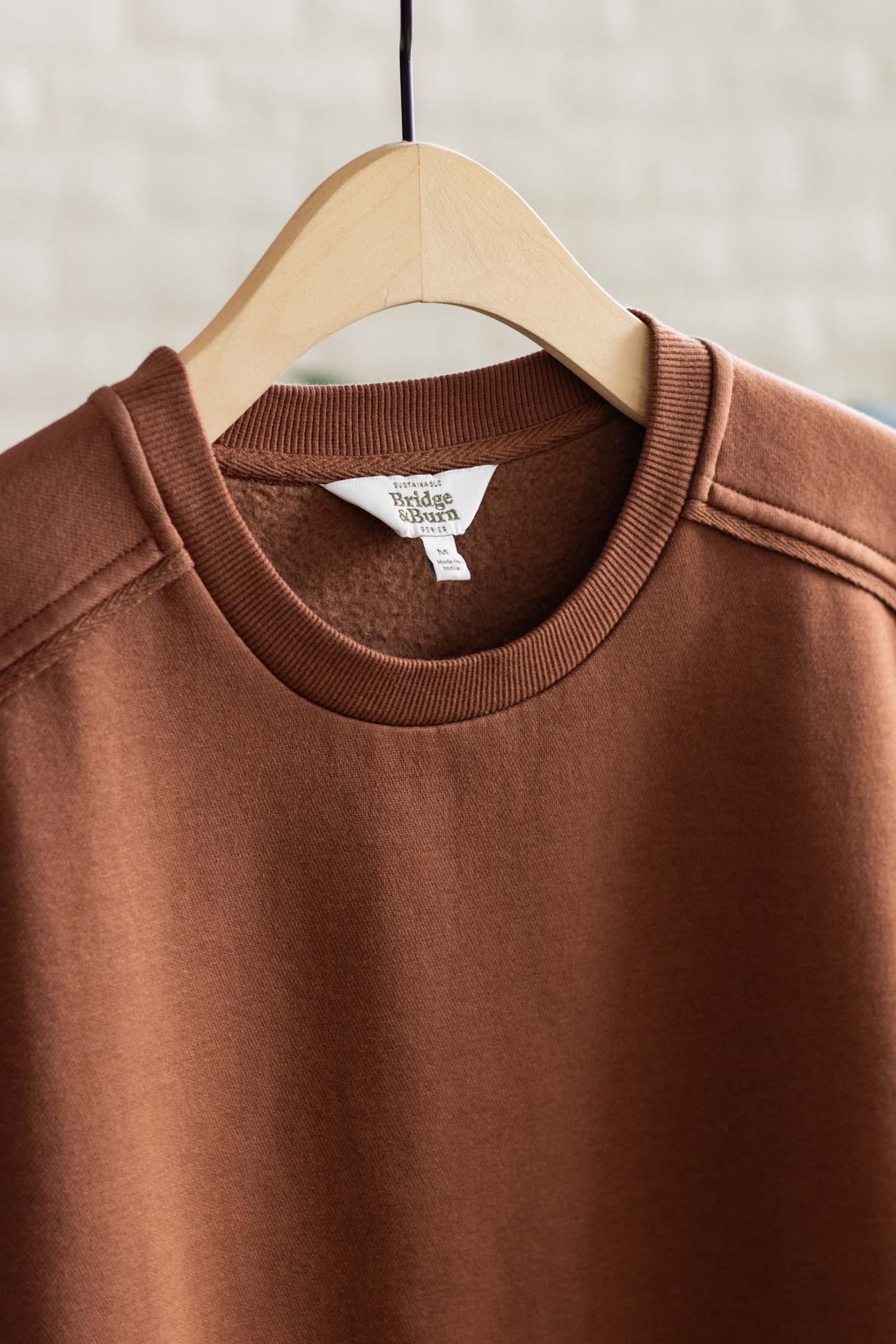 Bailey Crew Sweatshirt / Burnt Umber