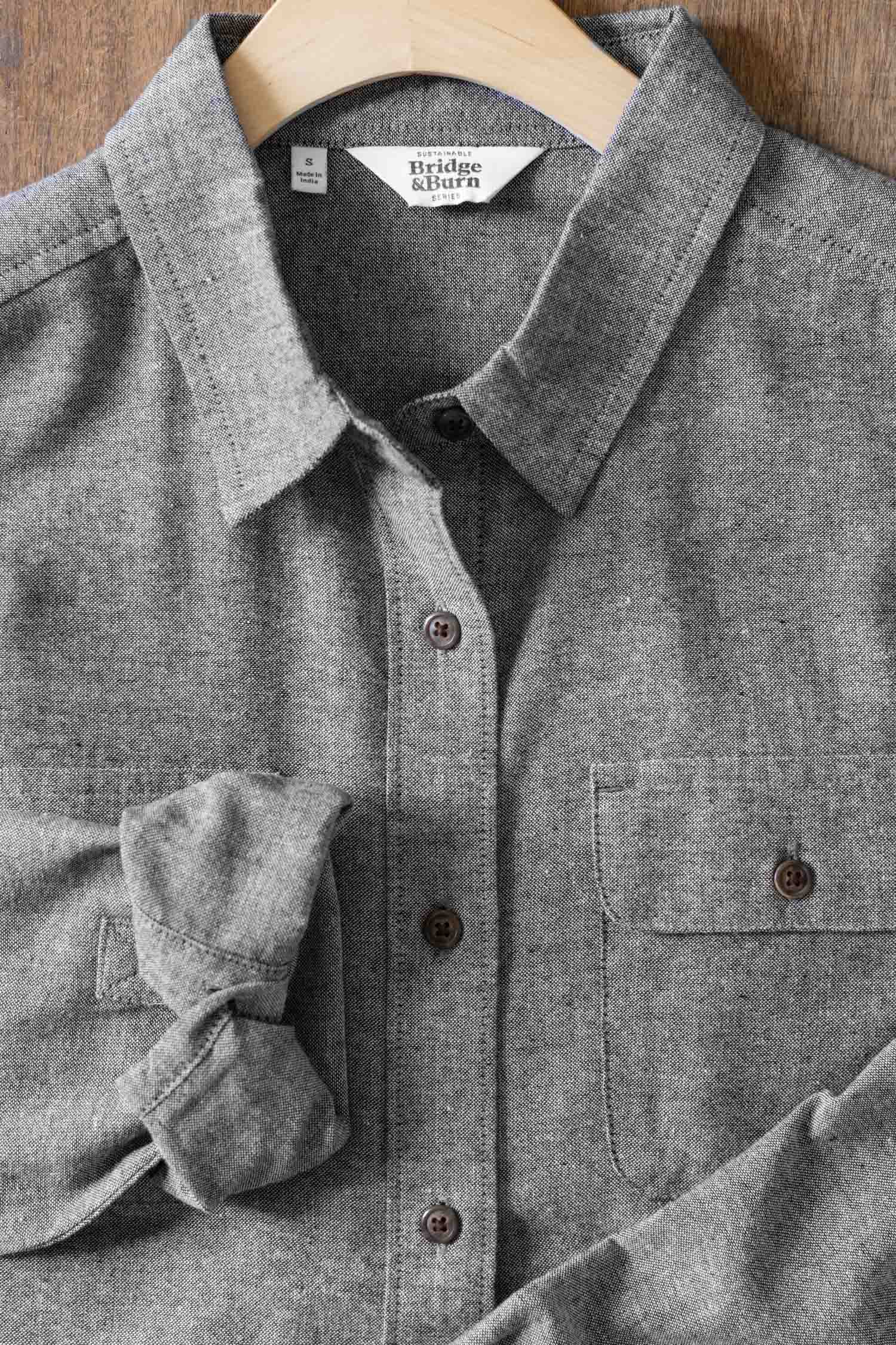 Lenon Shirt / Iron Chambray
