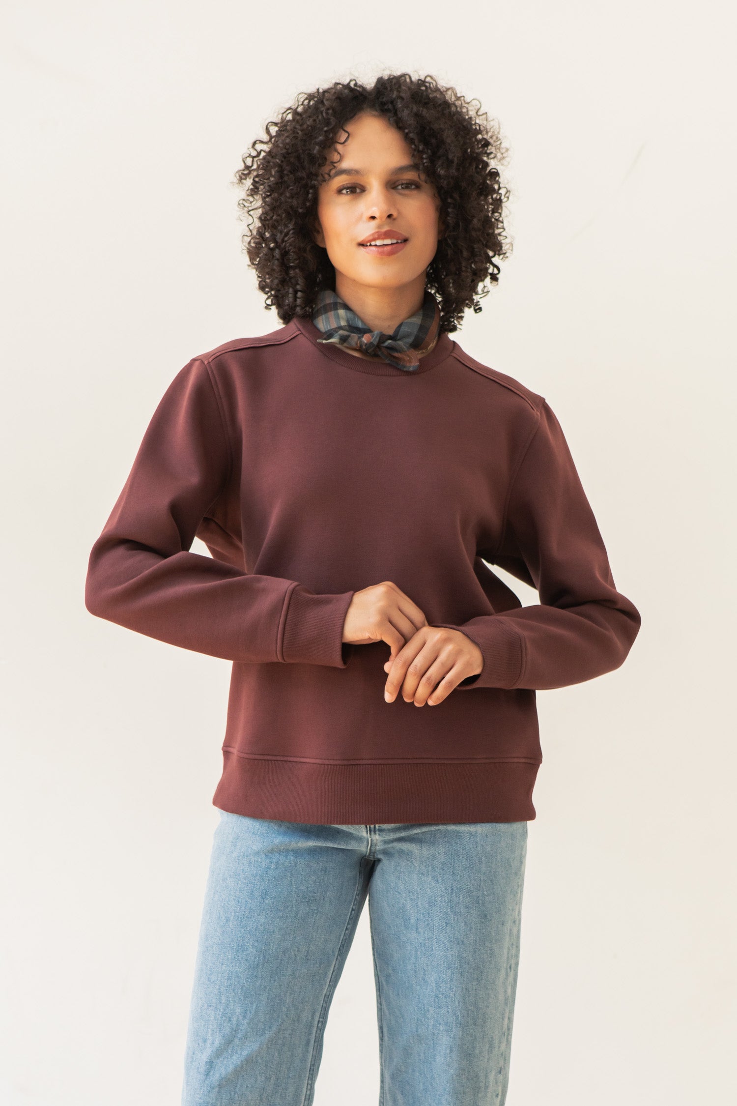 Bailey Crew Sweatshirt / Burgundy
