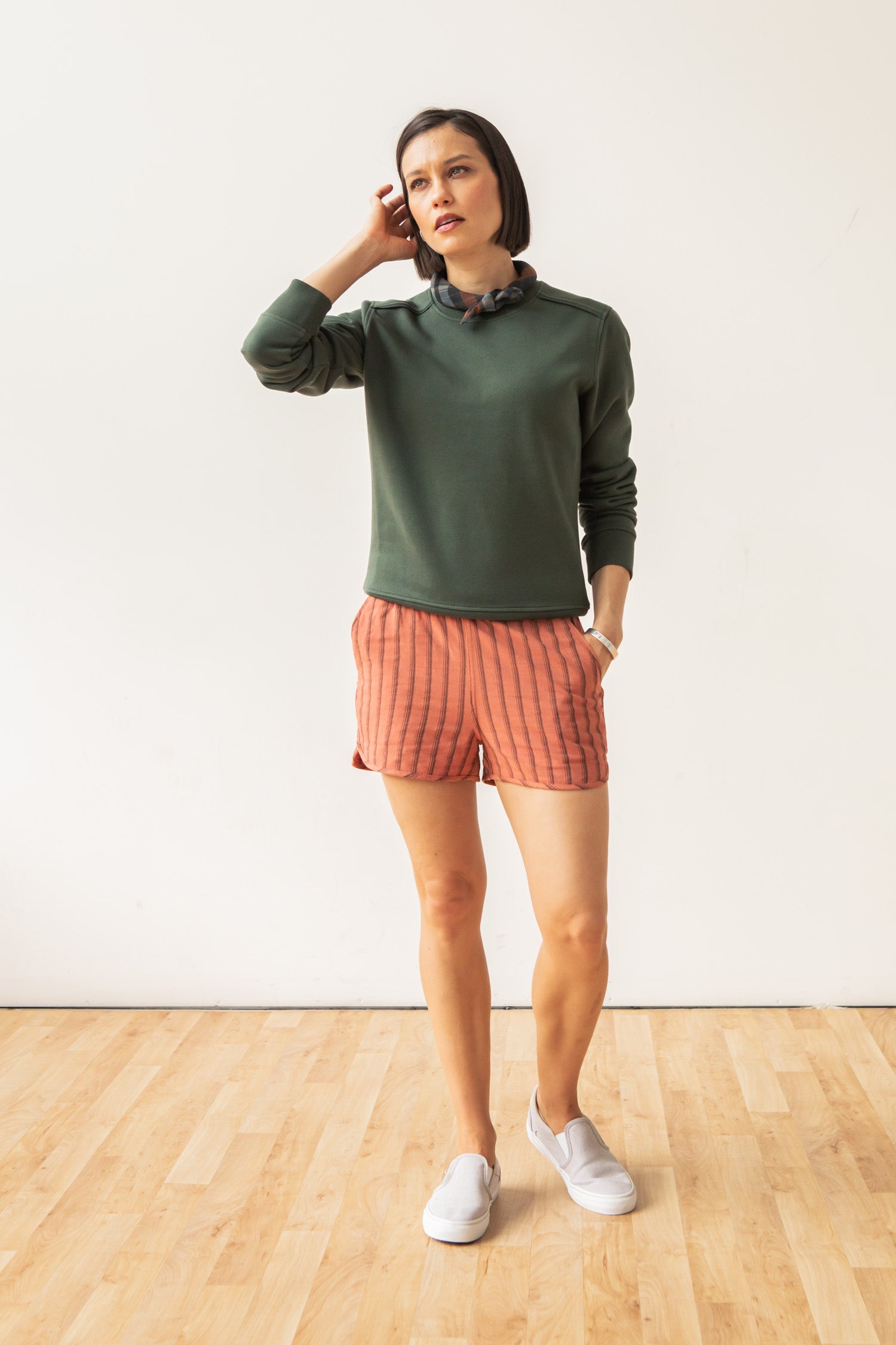 Bailey Crew Sweatshirt / Forest Night