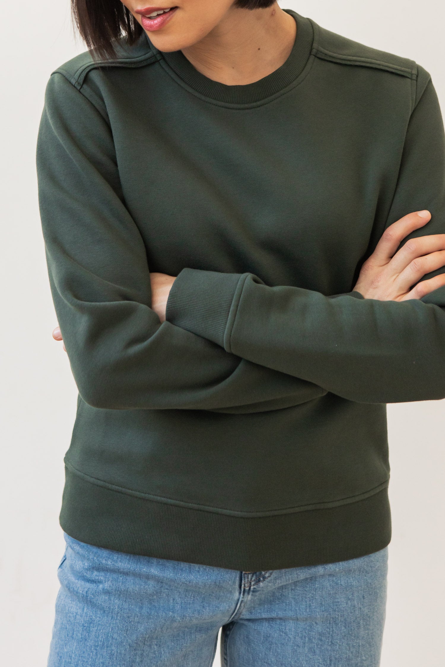 Bailey Crew Sweatshirt / Forest Night