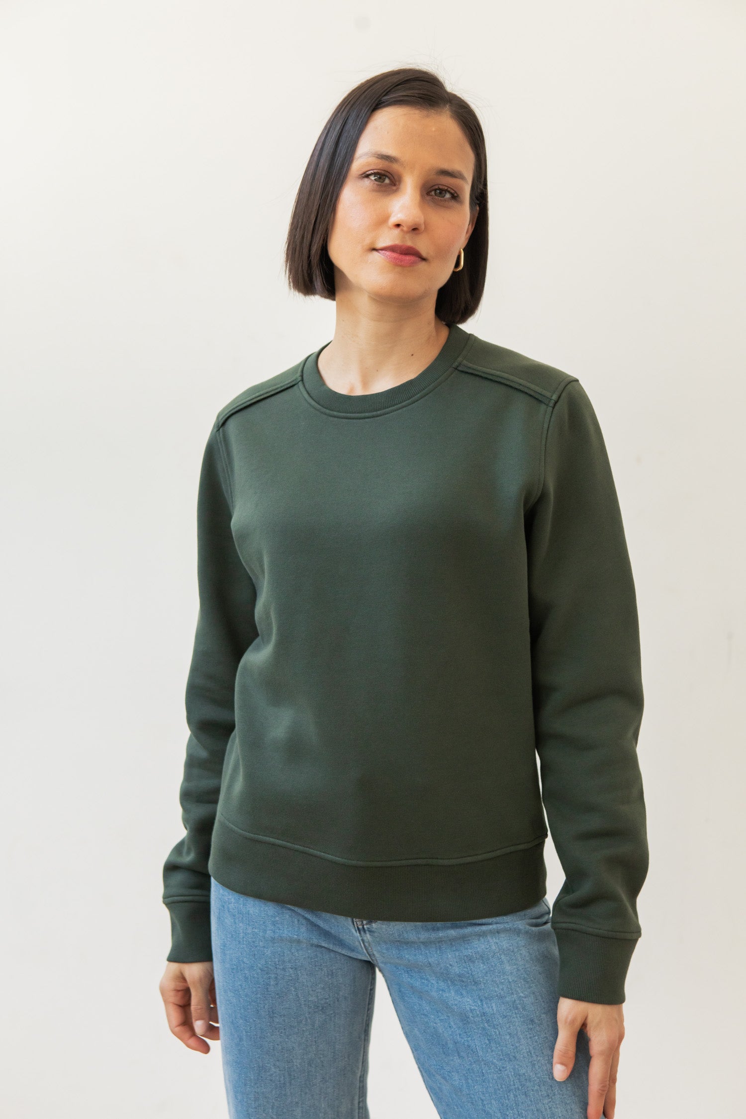 Bailey Crew Sweatshirt / Forest Night