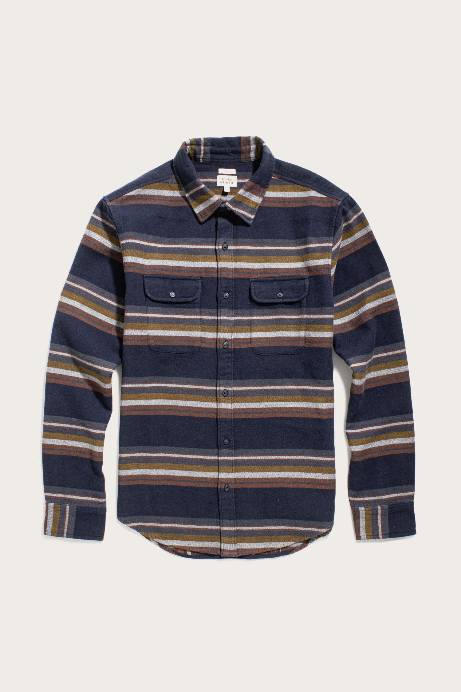 Cole Slim Shirt / Coastline Stripe