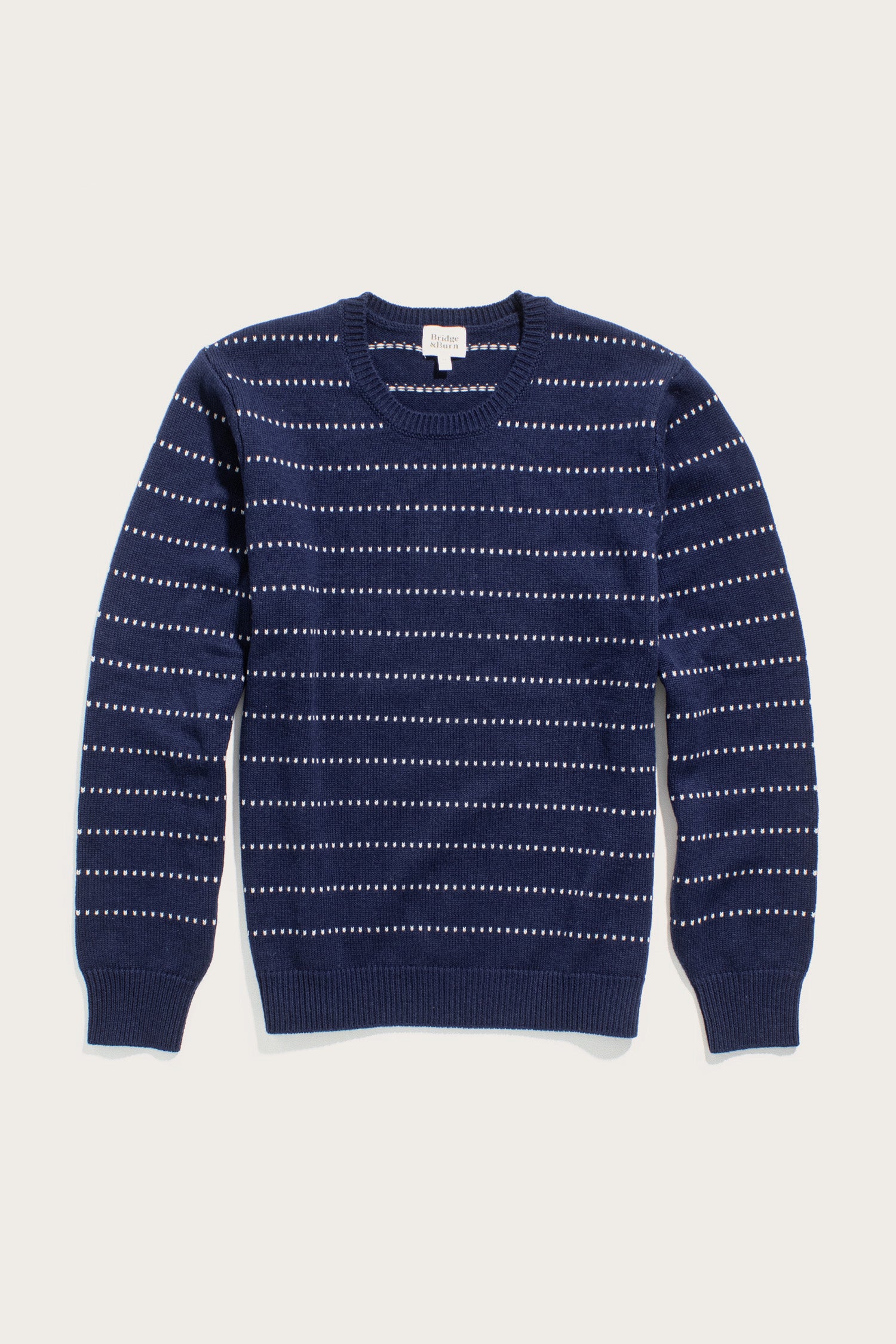 Cline Sweater / Navy Dotted Path