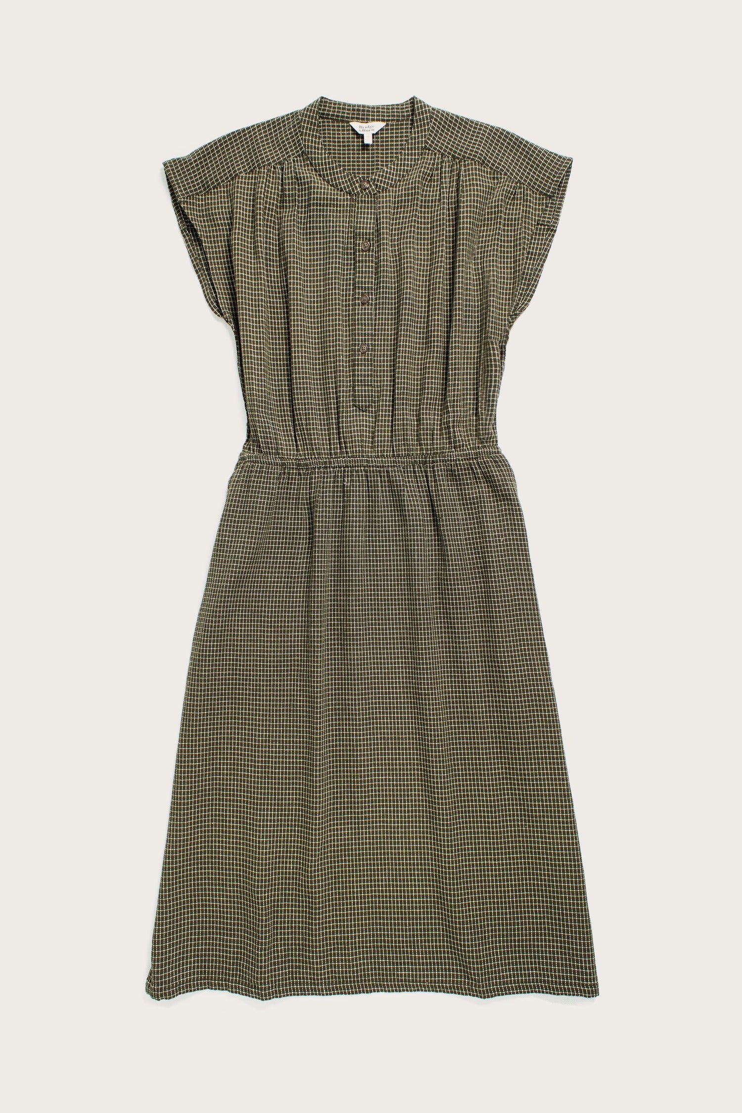 Lorane Dress / Olive Grid Plaid Lorane Dress / Olive Grid Plaid