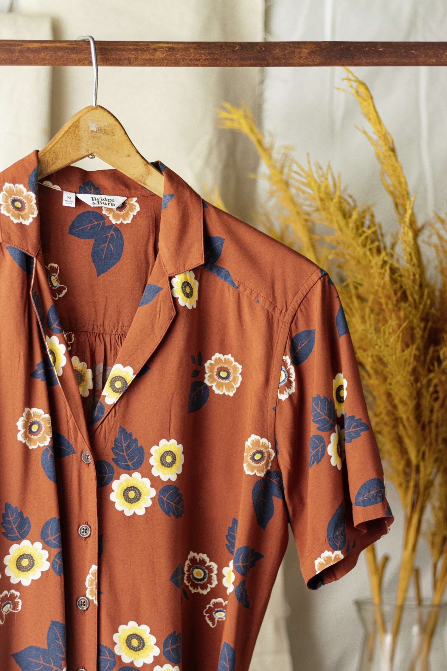 Sofia Shirt Dress / Rose Floral