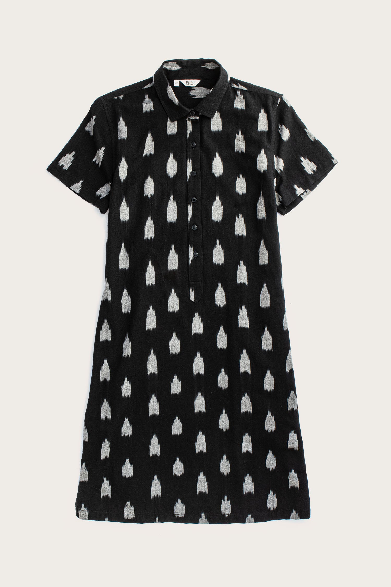 ikat shirt dress SILK IKAT SHIRT DRESS