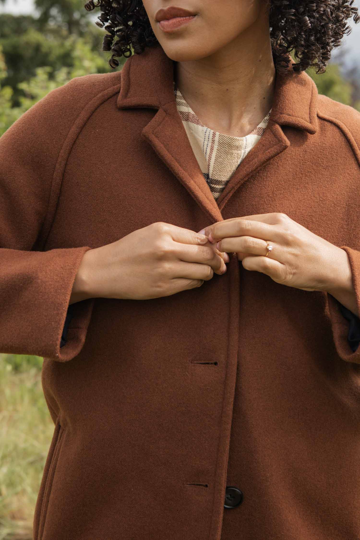 Alberta Car Coat / Fired Brick