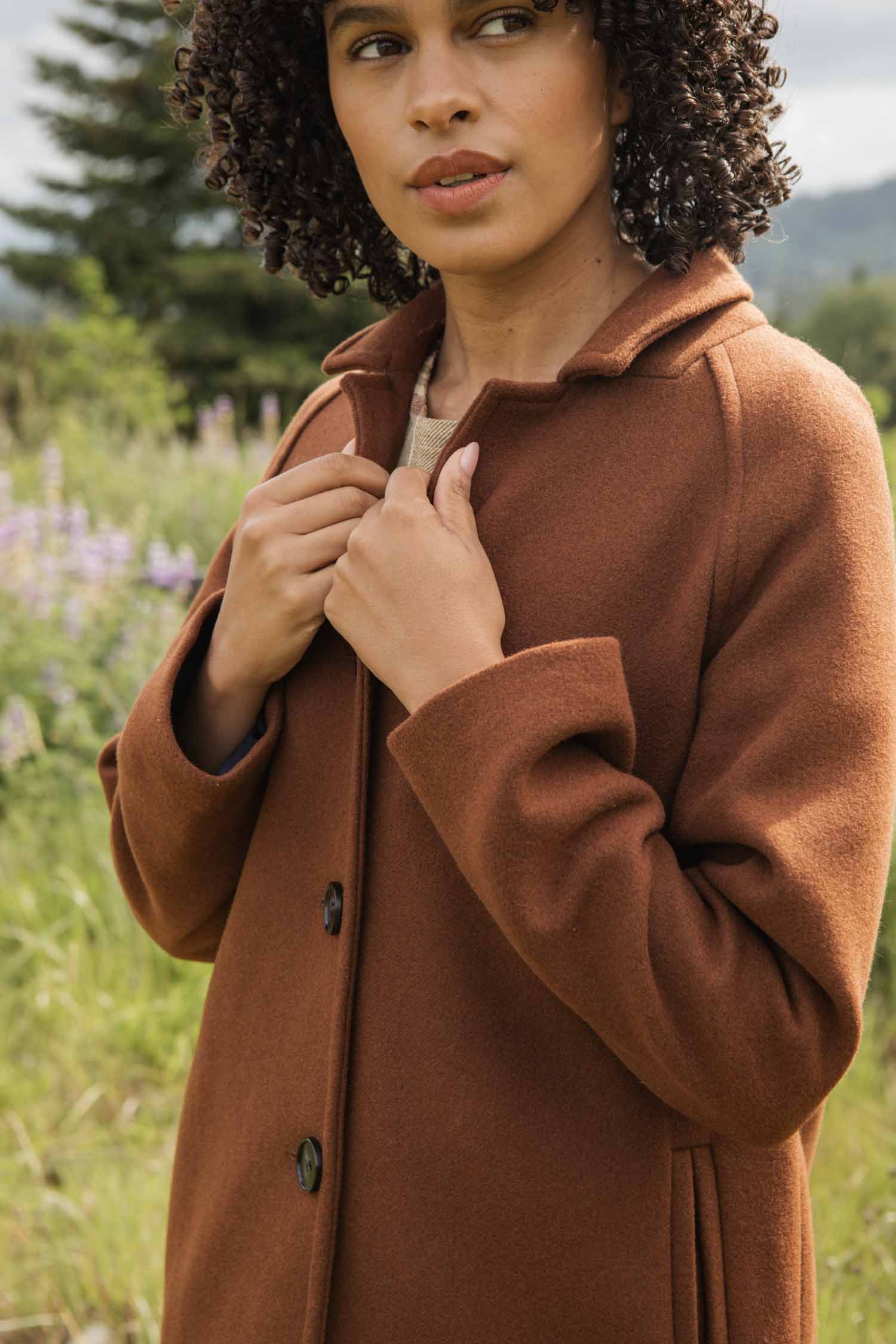 Alberta Car Coat / Fired Brick