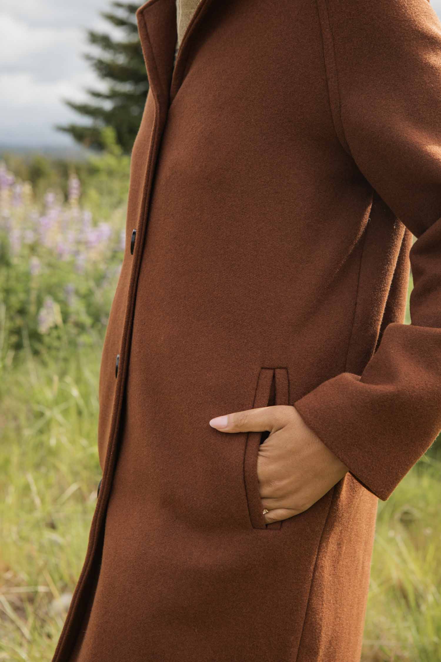 Alberta Car Coat / Fired Brick