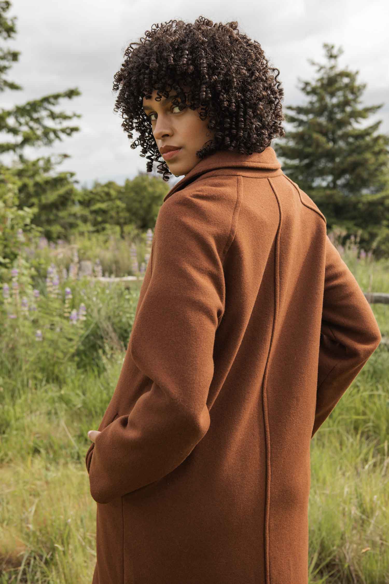 Alberta Car Coat / Fired Brick