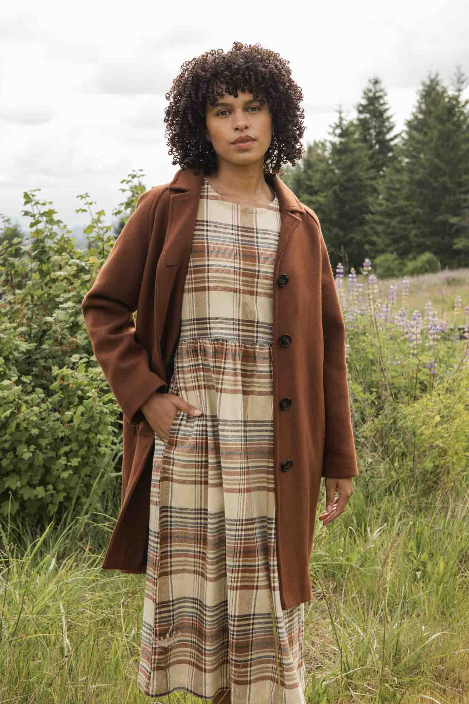 Alberta Car Coat / Fired Brick