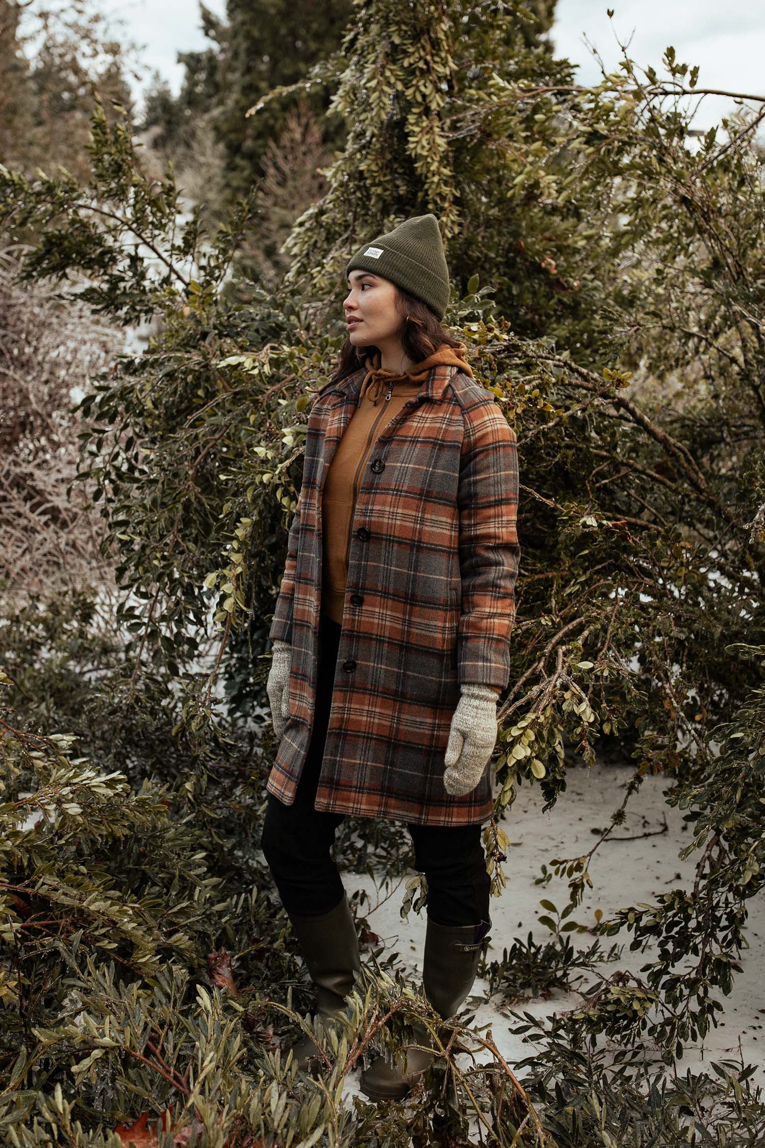 Alberta Car Coat / Dorset Brushed Plaid