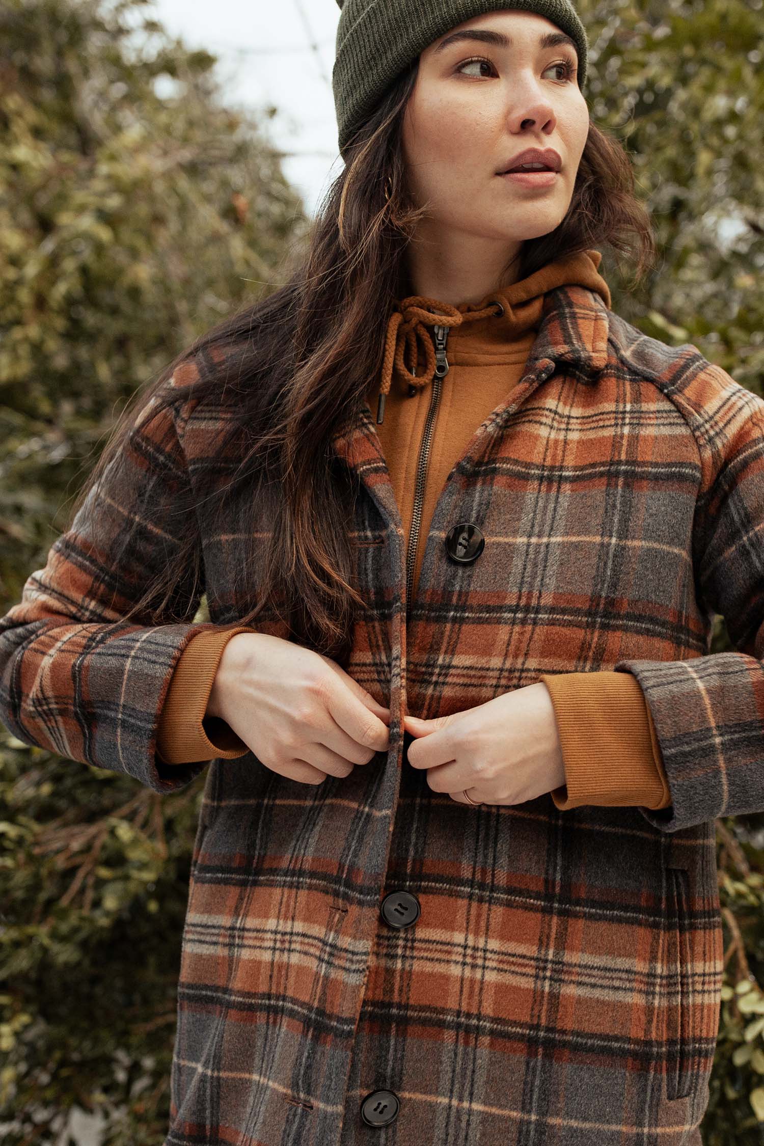 Alberta Car Coat / Dorset Brushed Plaid