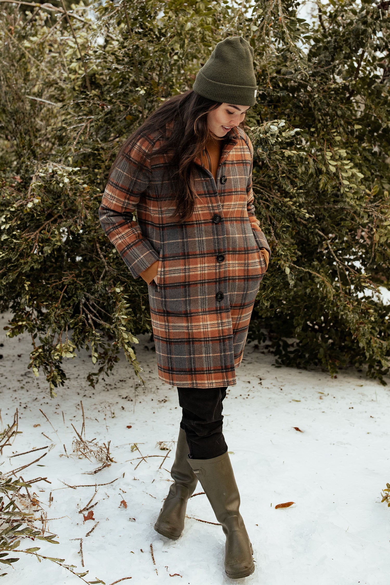 Alberta Car Coat / Dorset Brushed Plaid