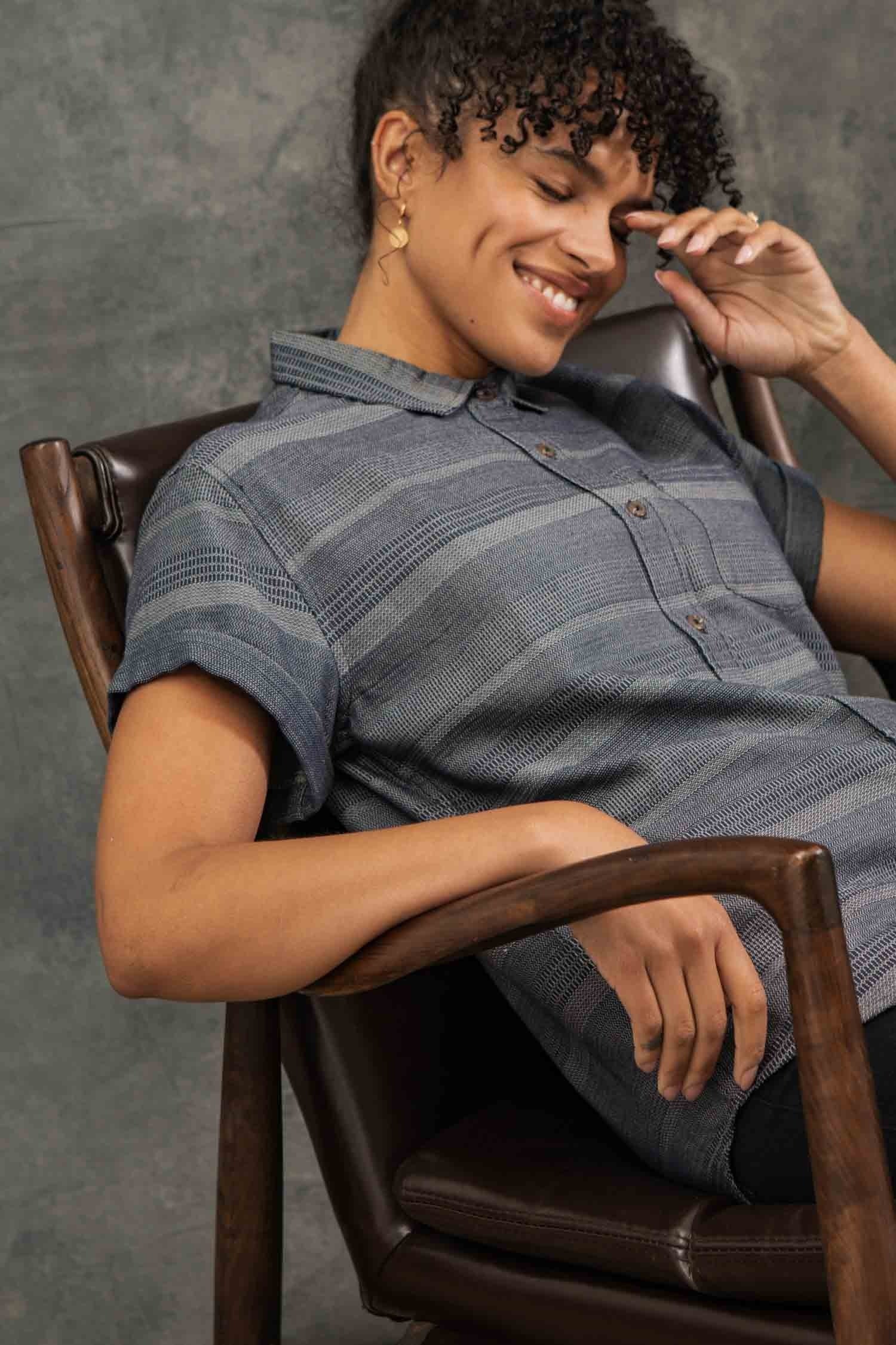 Bea Shirt / Cascade Weave