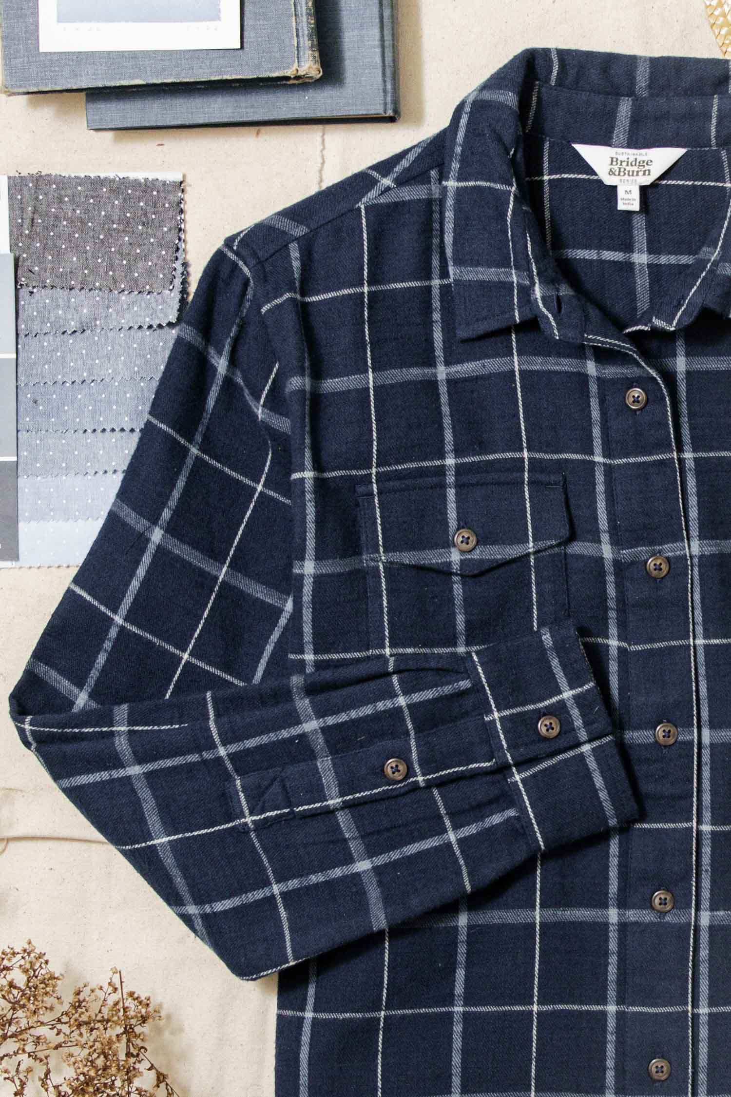 Bird Shirt / Moonrise Windowpane