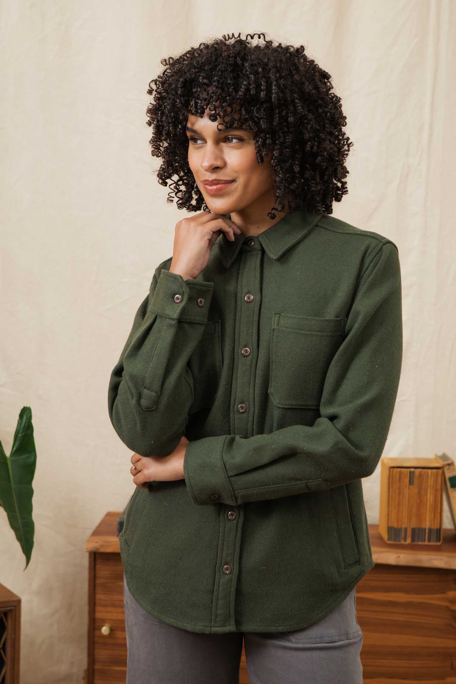 Dawson Overshirt / Dark Sage