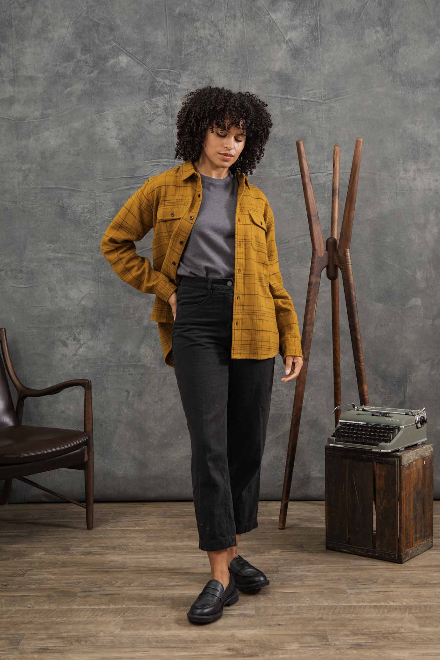 Lenon Shirt / Golden Horizon Plaid