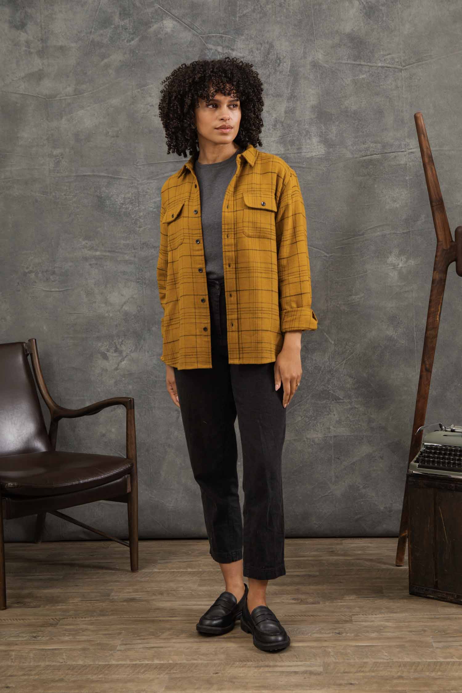 Lenon Shirt / Golden Horizon Plaid