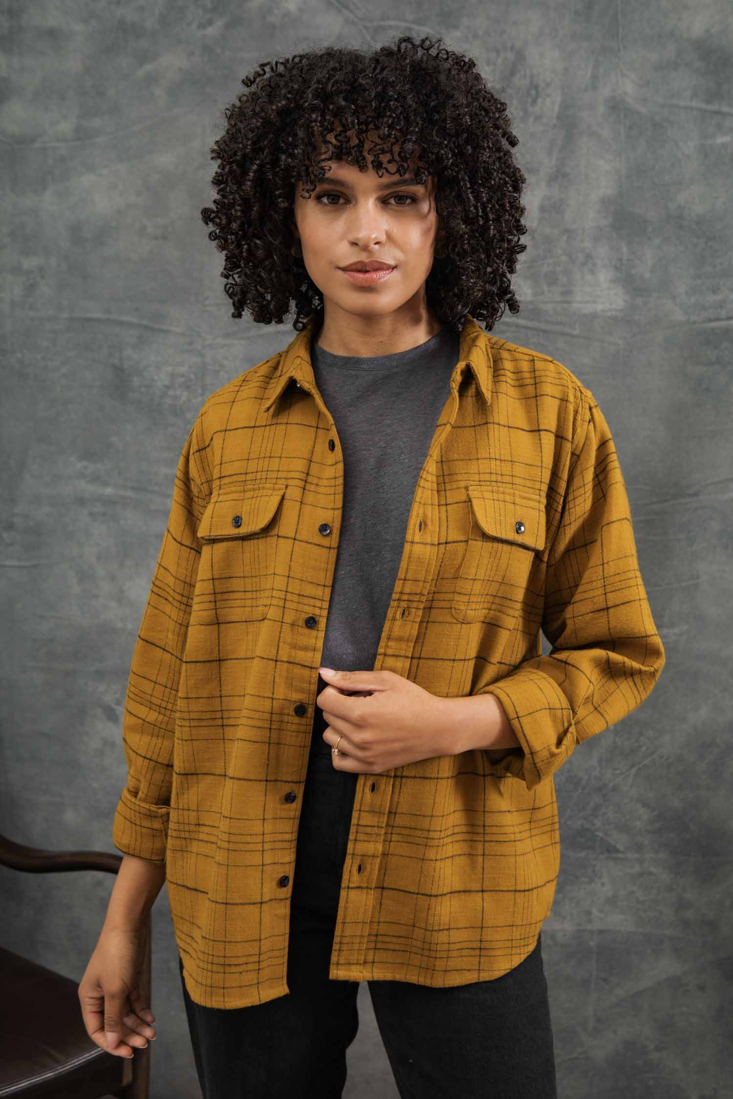 Lenon Shirt / Golden Horizon Plaid