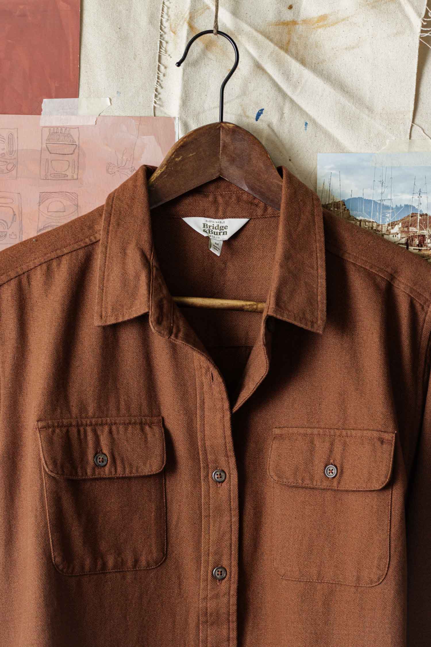 Lenon Shirt / Terracotta Melange