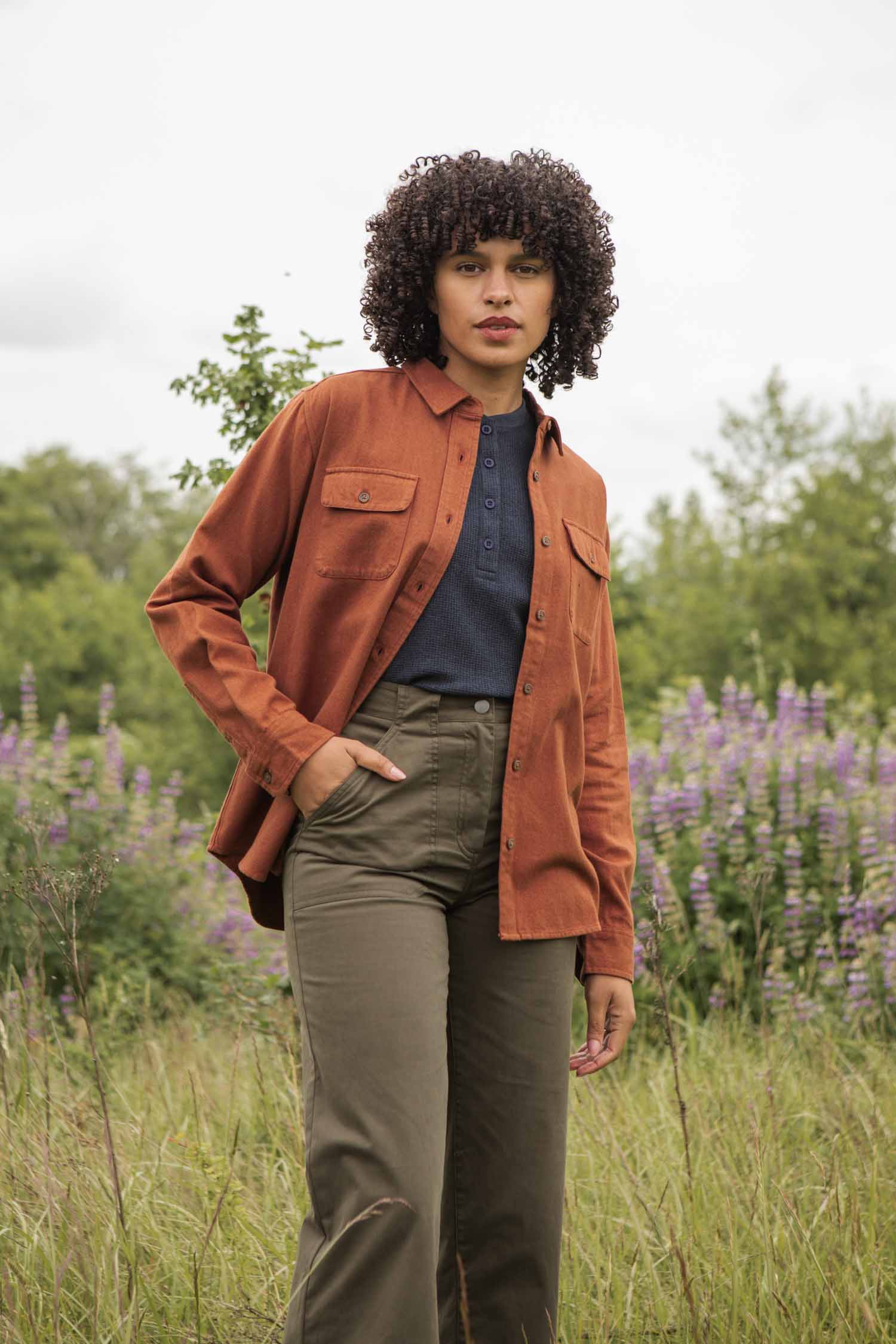 Lenon Shirt / Terracotta Melange