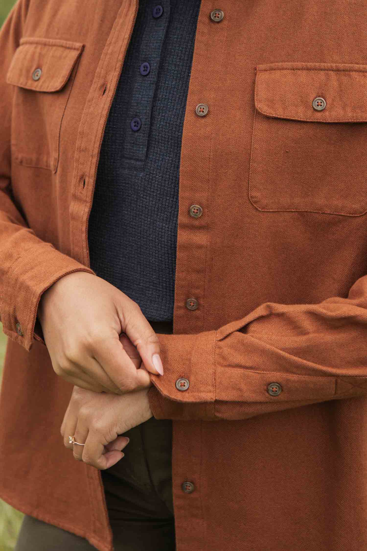 Lenon Shirt / Terracotta Melange