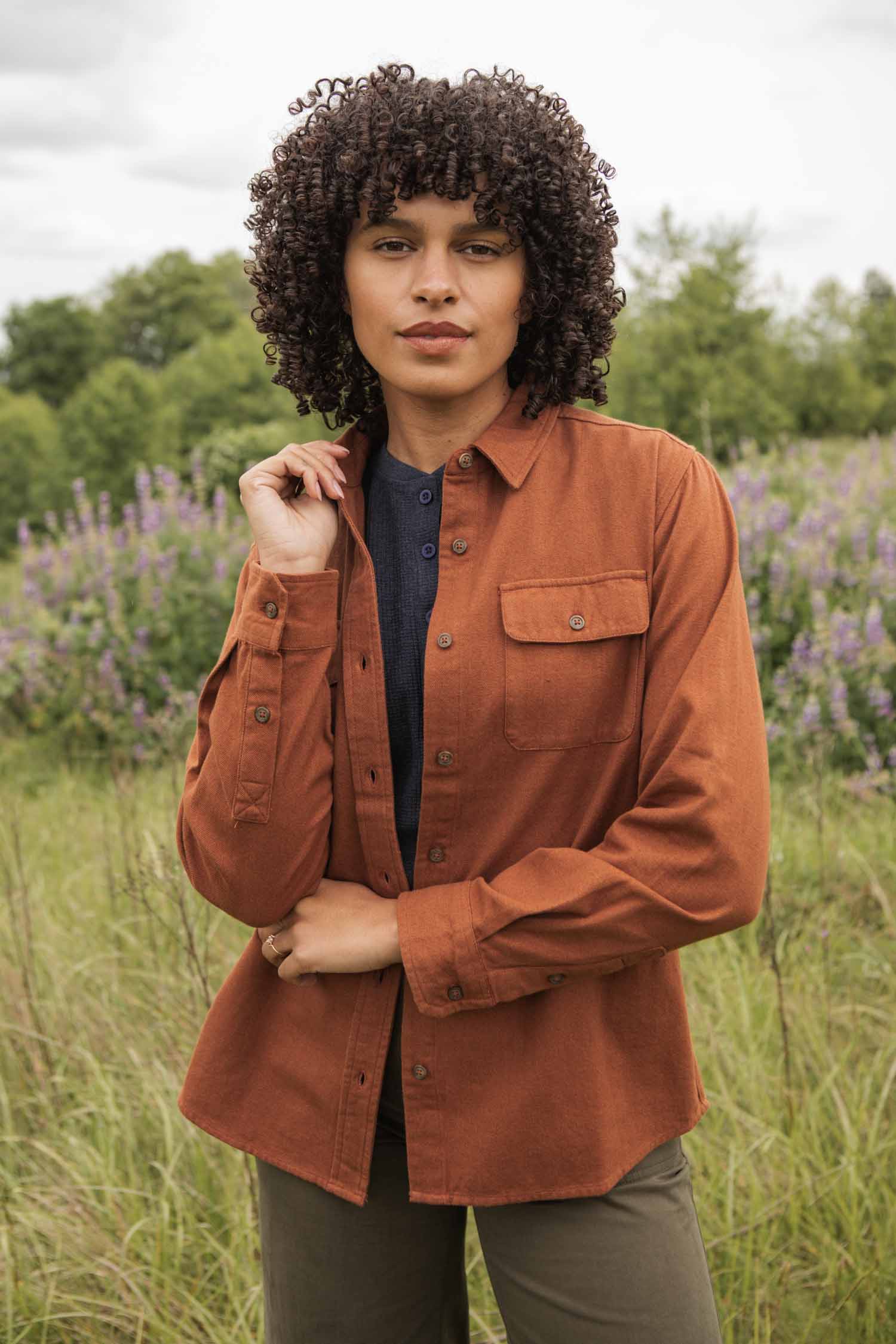 Lenon Shirt / Terracotta Melange