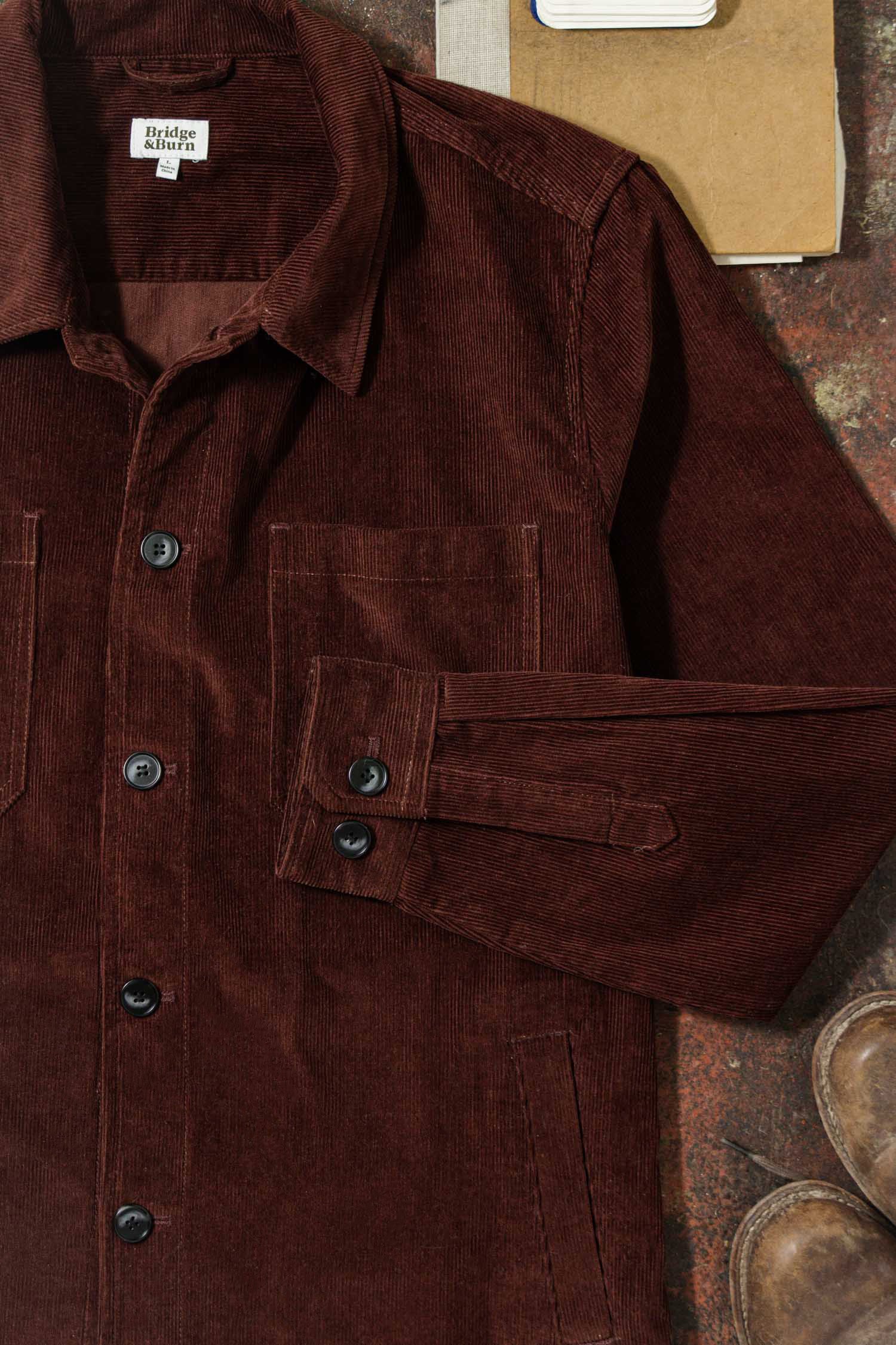 Banks Shirt Jacket / Redwood Corduroy