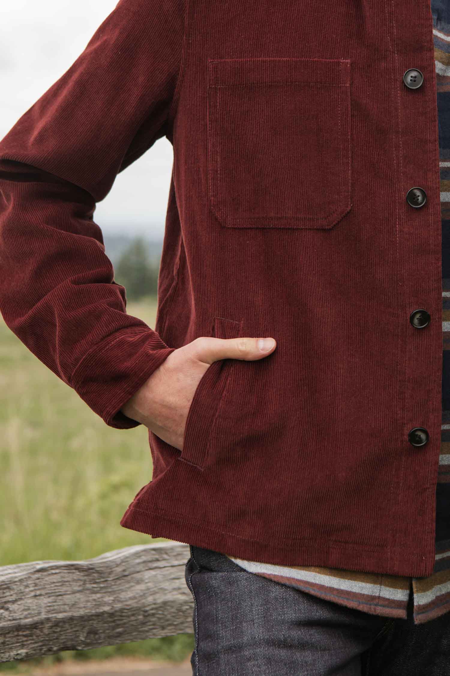 Banks Shirt Jacket / Redwood Corduroy