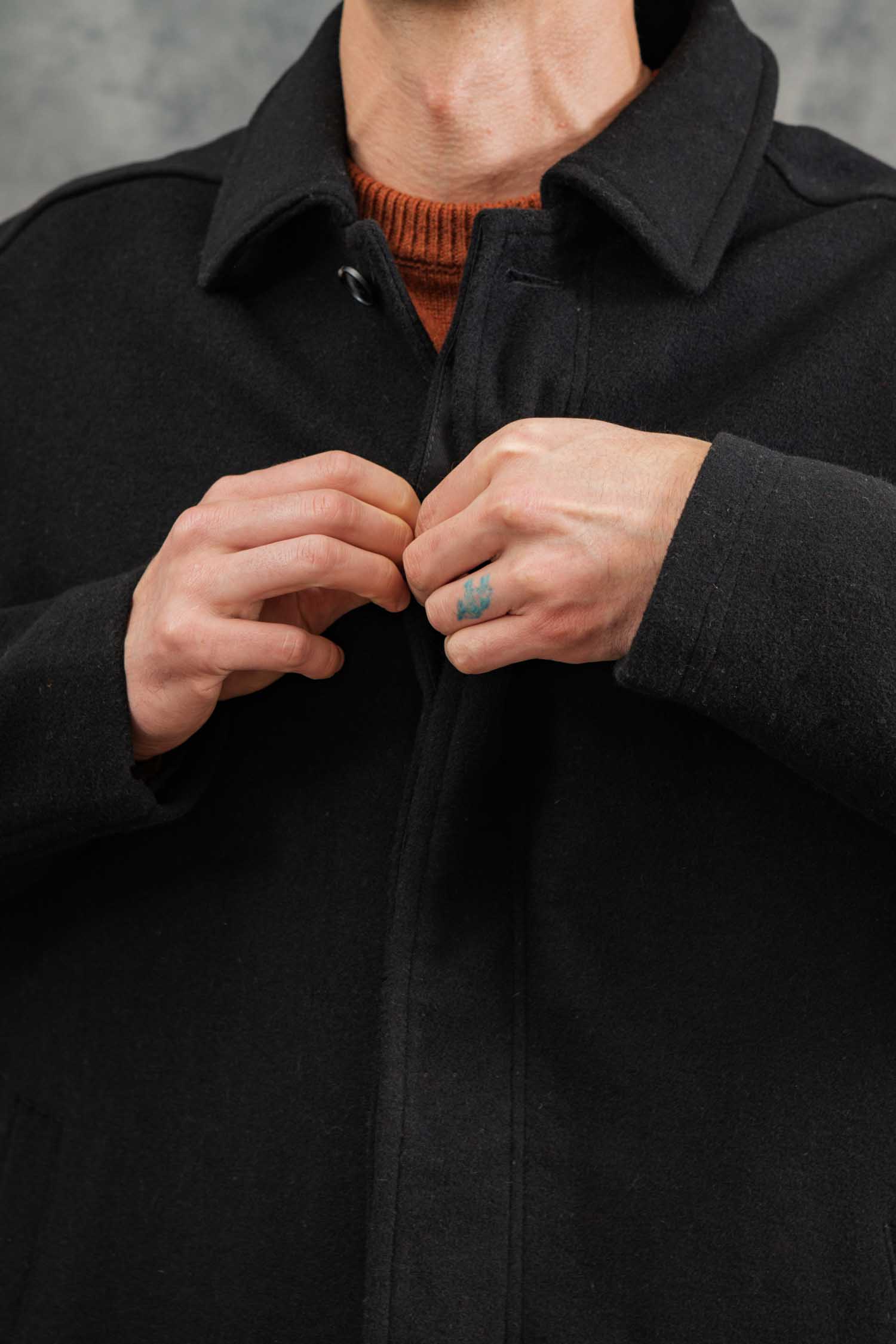 Clive Car Coat / Black