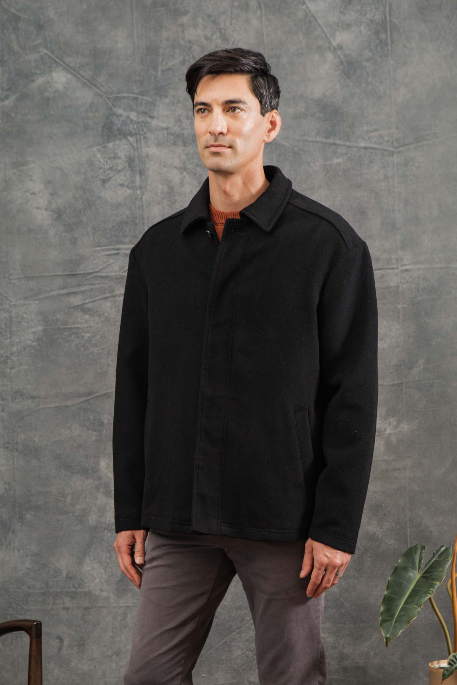 Clive Car Coat / Black