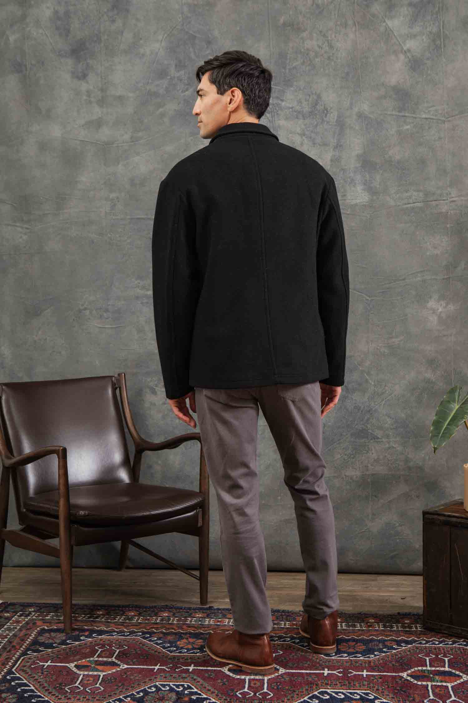 Clive Car Coat / Black