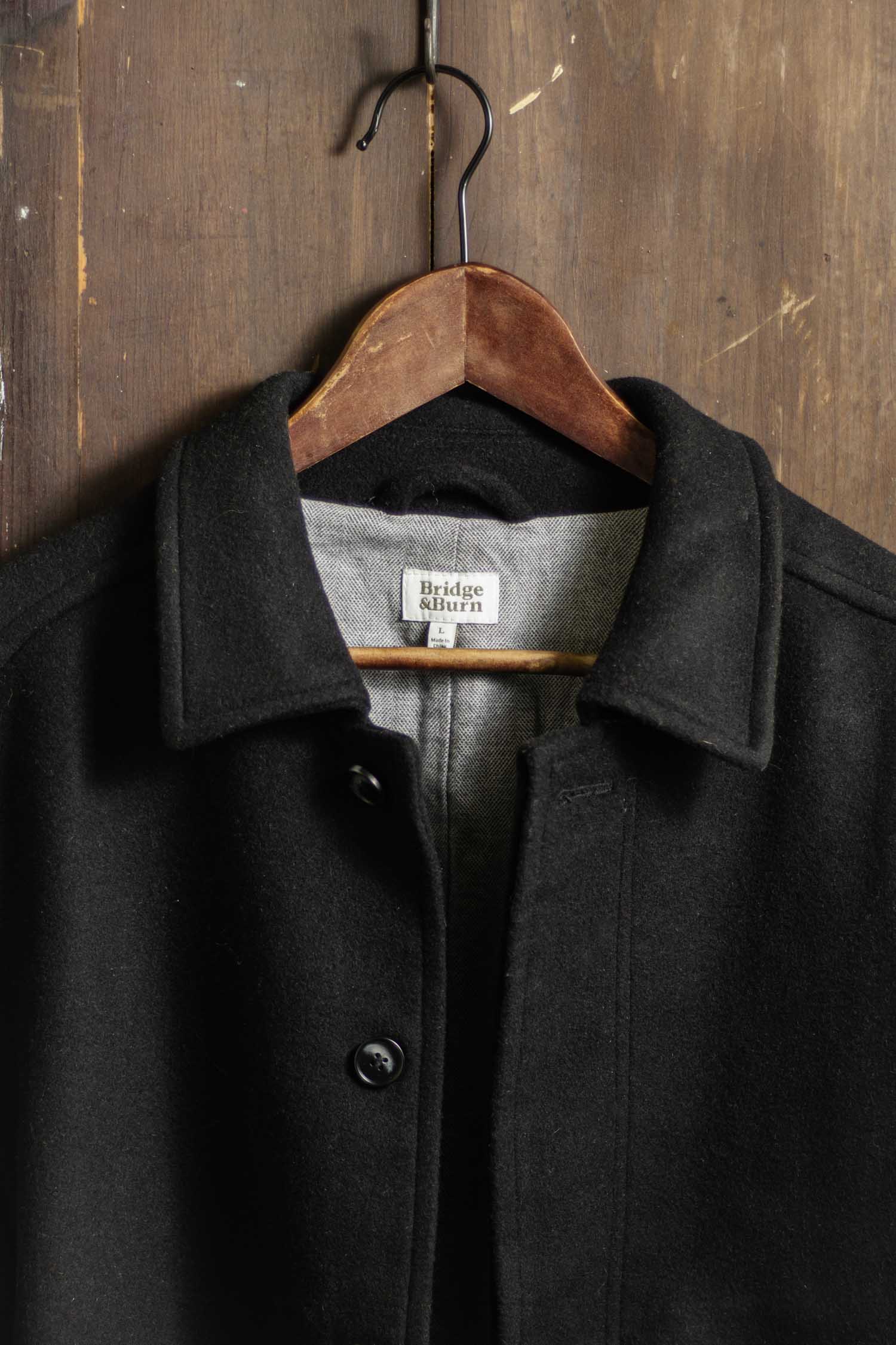 Clive Car Coat / Black