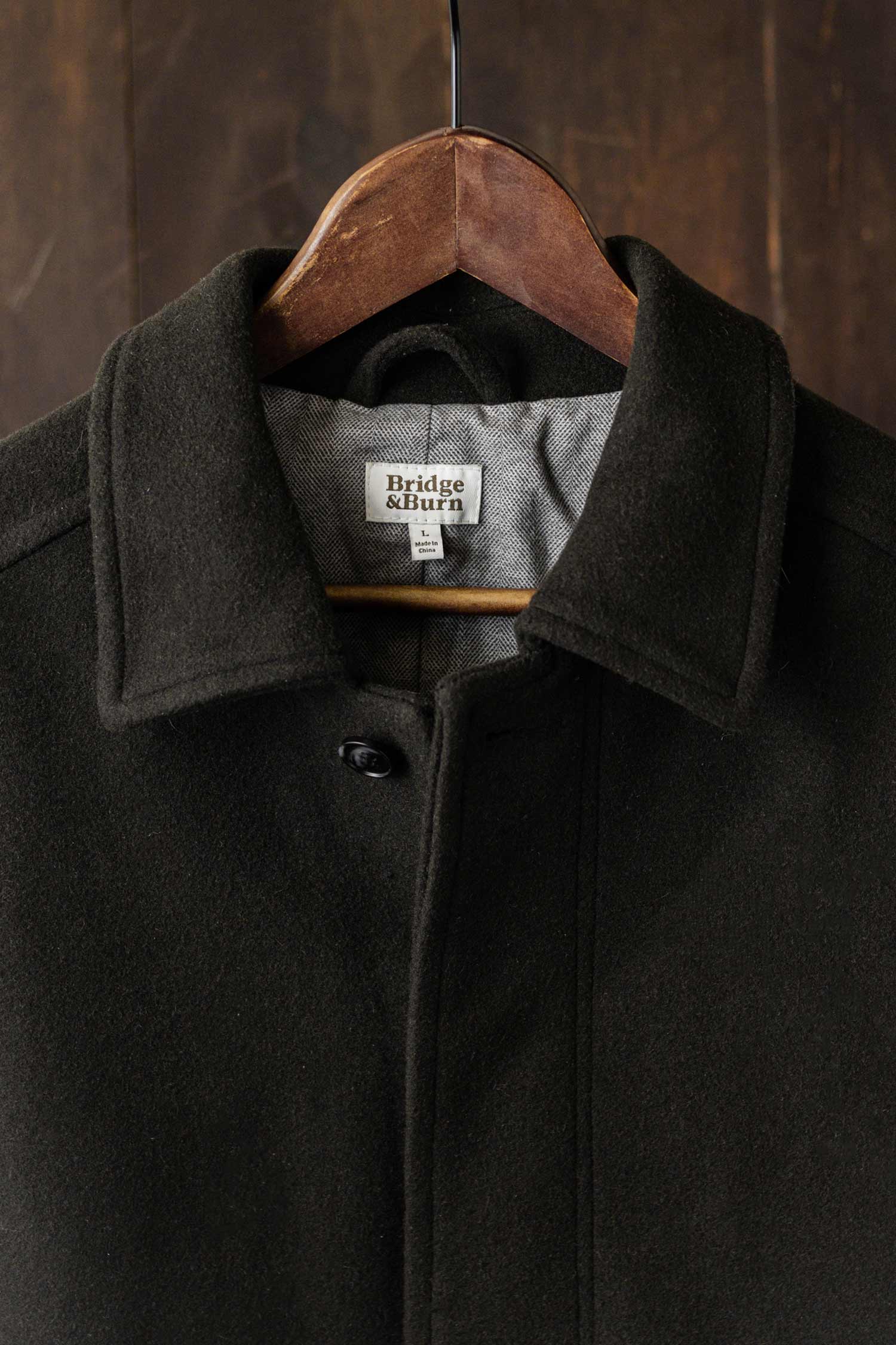 Clive Car Coat / Deep Sage