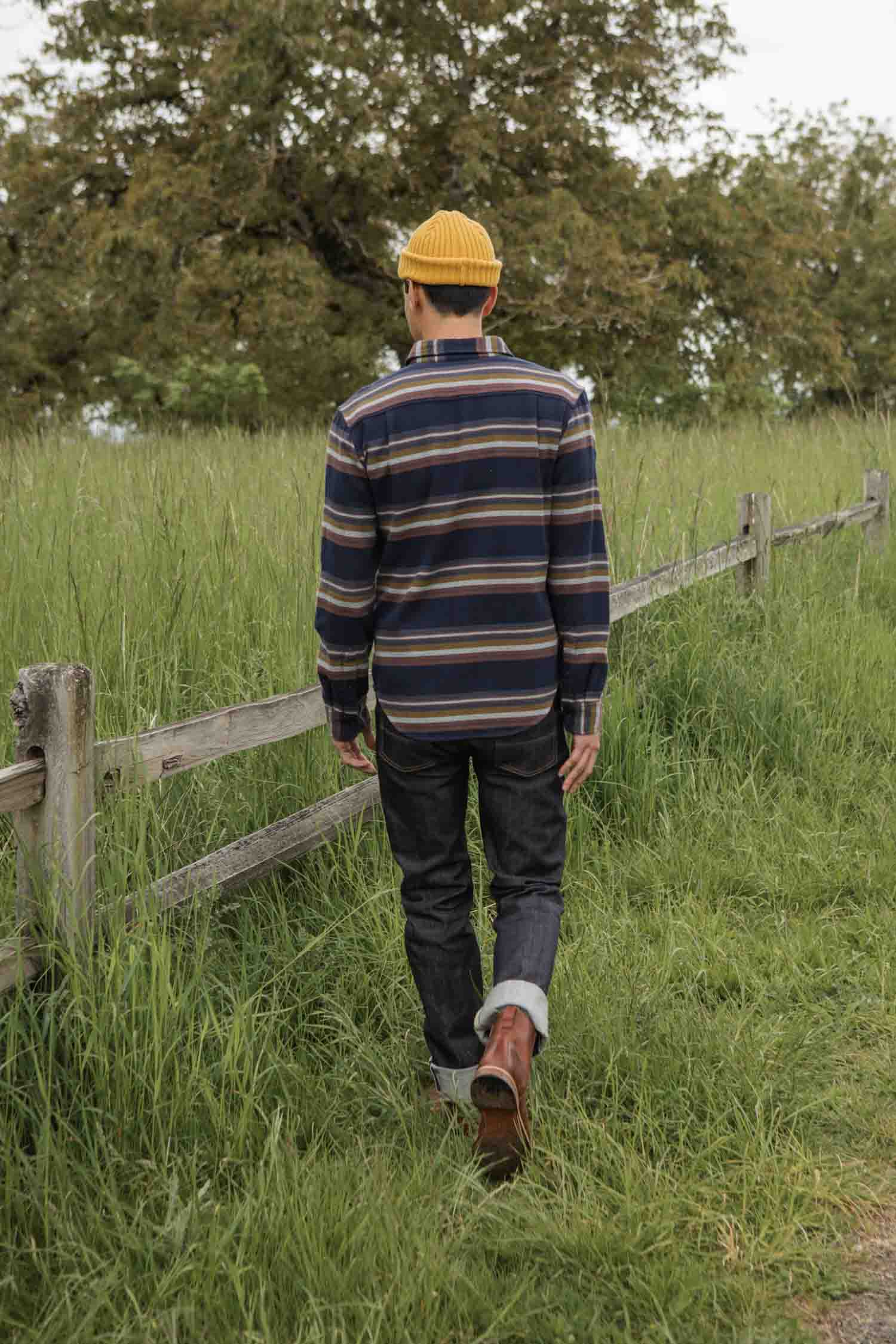 Cole Slim Shirt / Coastline Stripe
