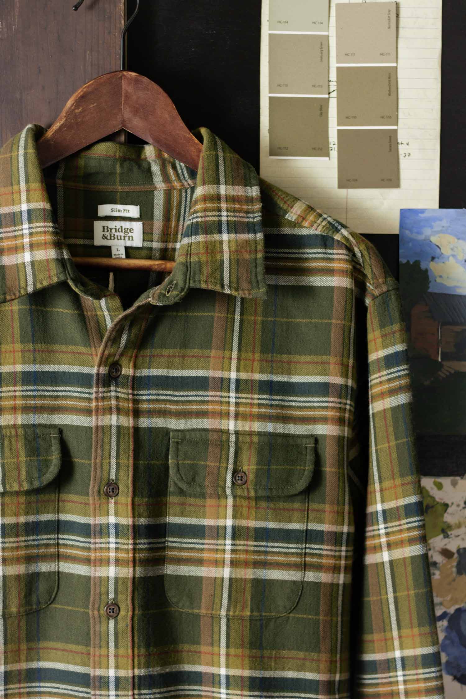 Cole Slim Shirt / Green Mountain Plaid