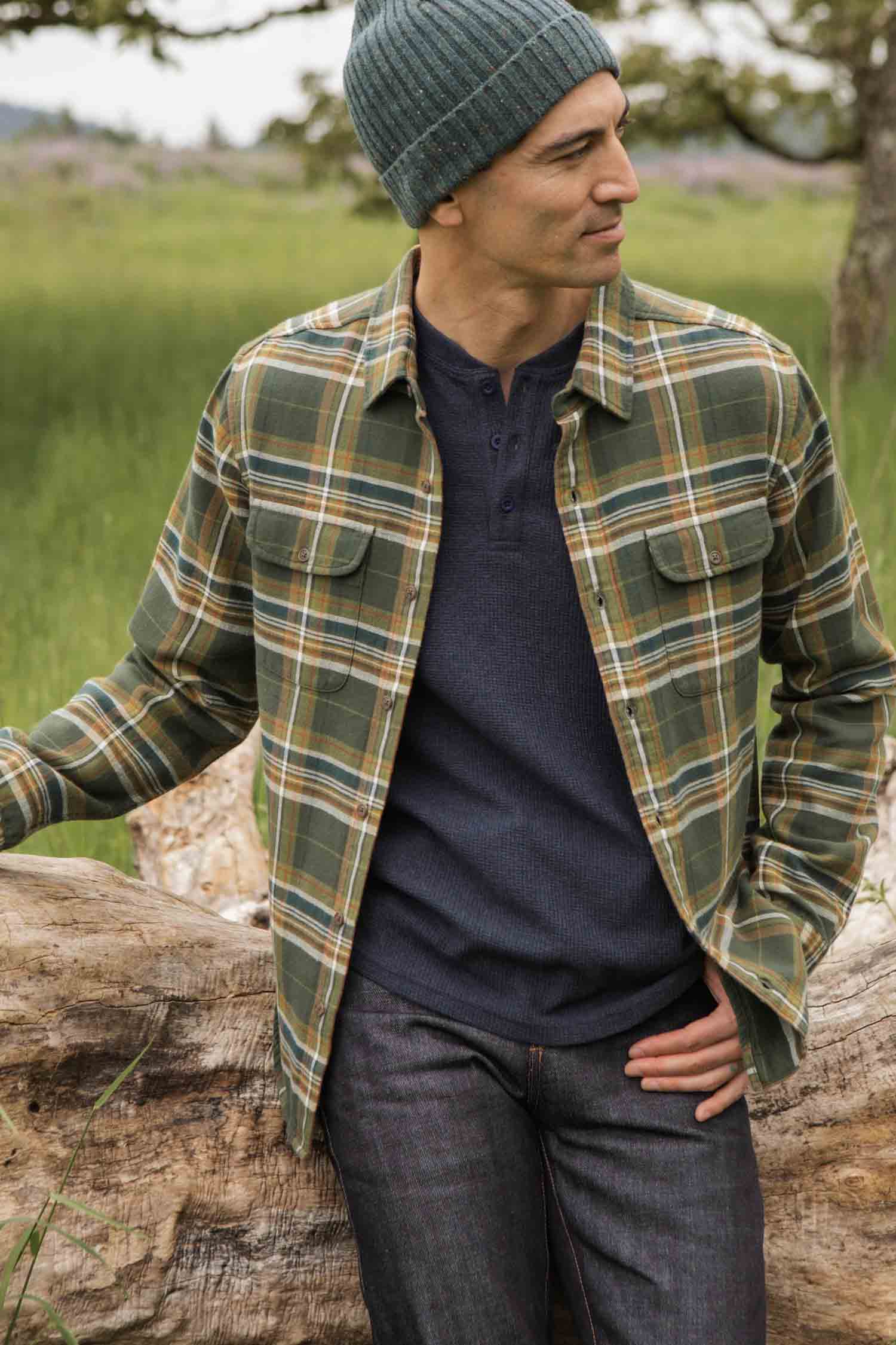 Cole Slim Shirt / Green Mountain Plaid