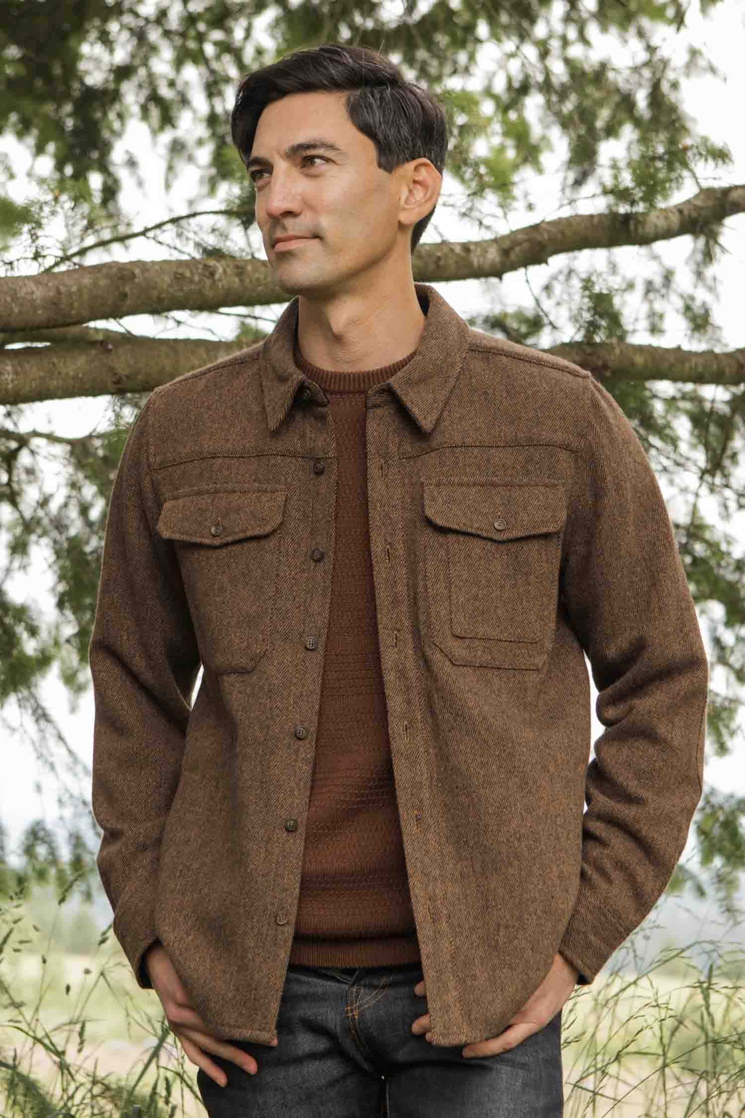 Fielding Shirt Jacket / Tawny Tweed